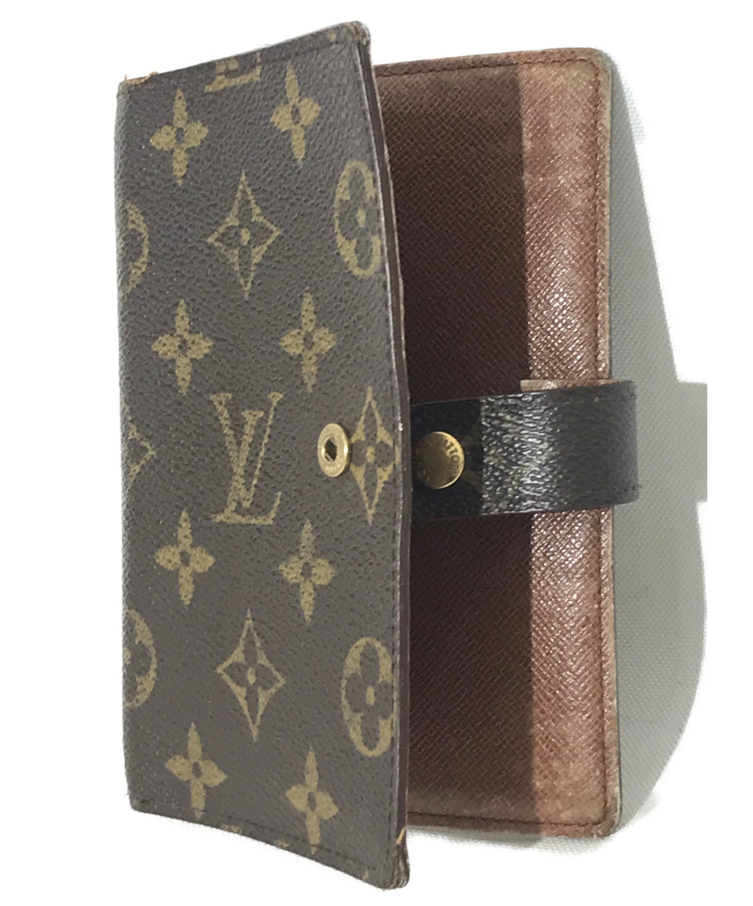 中古・古着通販】LOUIS VUITTON (ルイヴィトン) 手帳カバー ブラウン ...