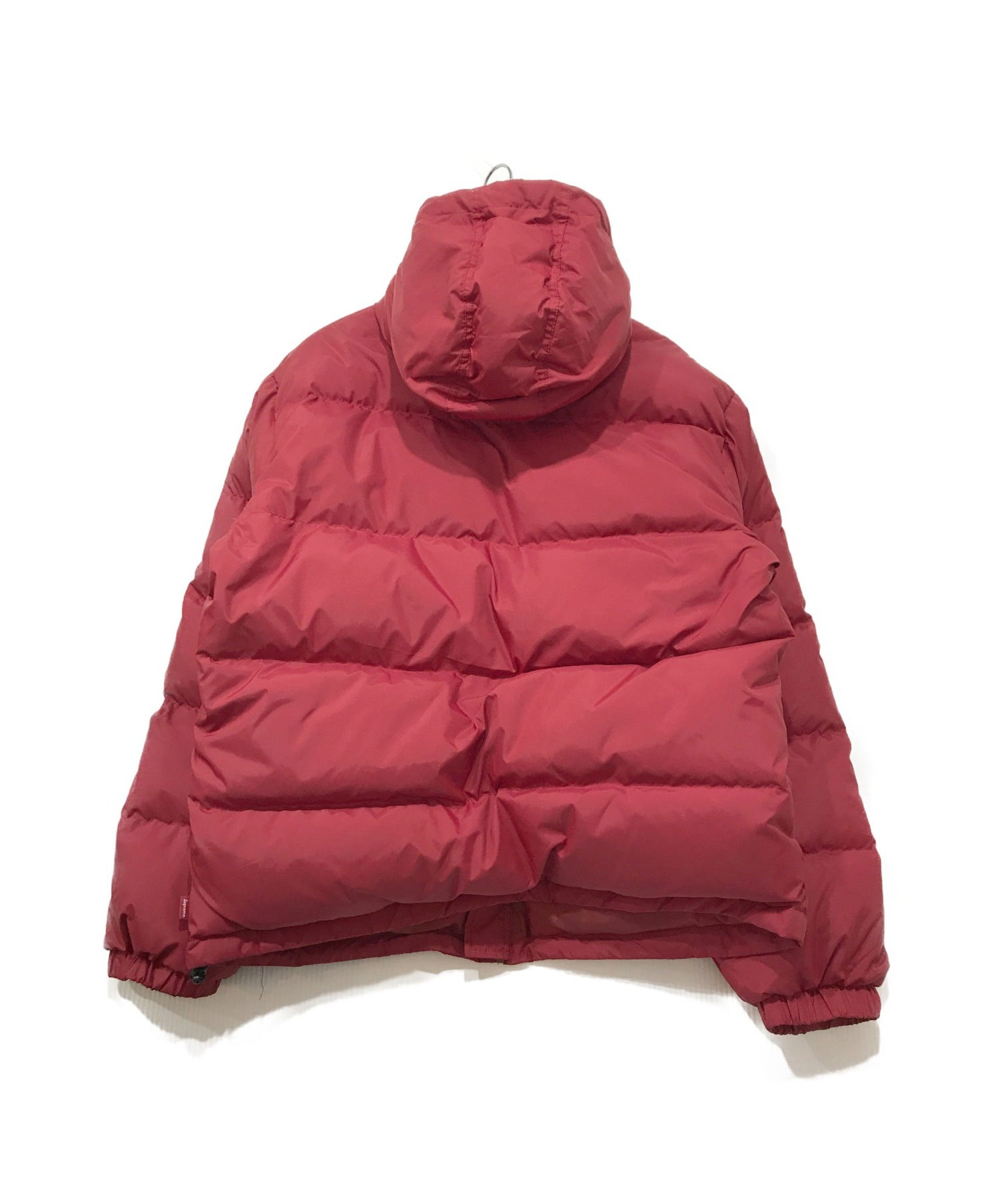 SUPREME (シュプリーム) Stripe Panel Down Jacket レッド×ブラウン サイズ:M 18AW