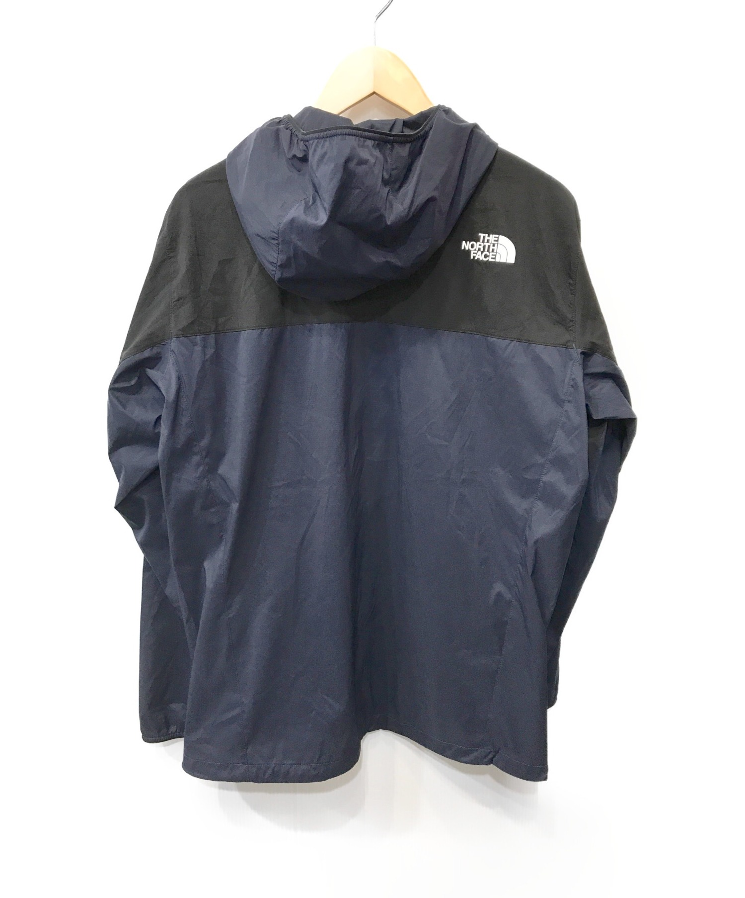 THE NORTH FACE (ザ ノース フェイス) Anytime Wind Hoodie ネイビー×ブラック サイズ:M