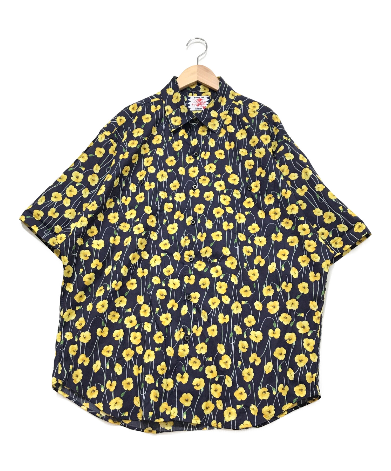 中古・古着通販】son of the cheese (サノバチーズ) FLOWER SHIRTS ネイビー サイズ:M｜ブランド・古着通販  トレファク公式【TREFAC FASHION】スマホサイト