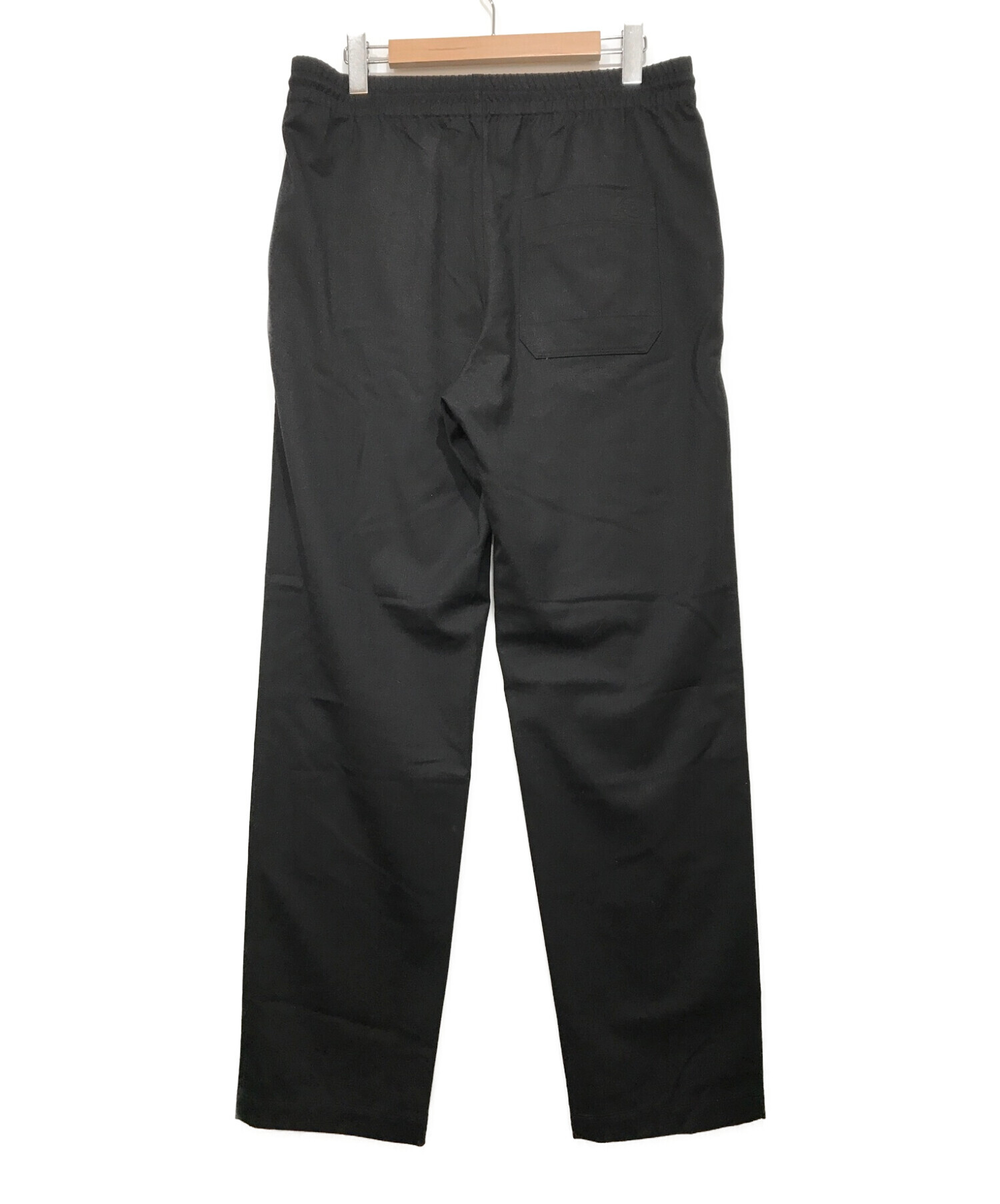 Y-3 (ワイスリー) M CLASSIC REFINED WOOL STRETCH STRAIGHT LEG PANTS ブラック サイズ:L