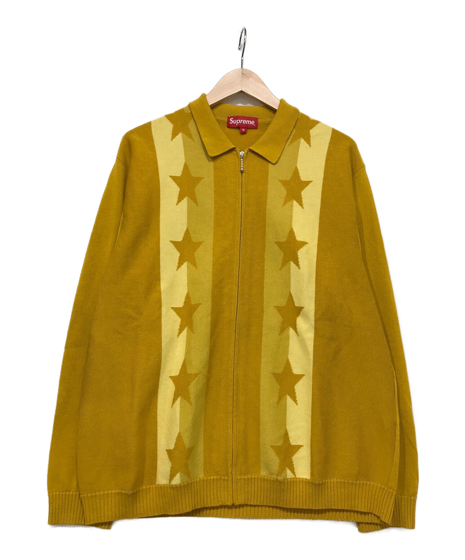 Supreme Stars Zip Up Sweater Polo XL
