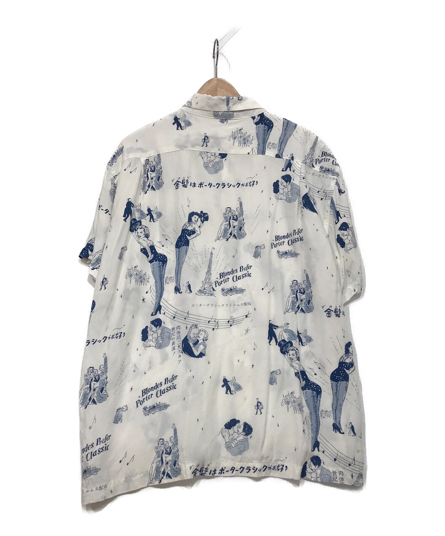 Porter Classic (ポータークラシック) BLONDES PC ALOHA SHIRT ホワイト サイズ:S