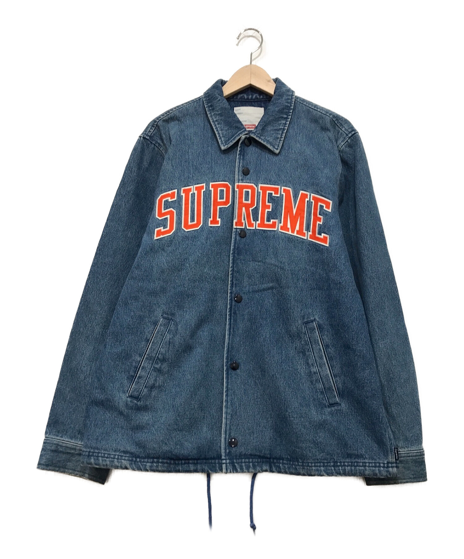 Supreme denim best sale coaches jacket