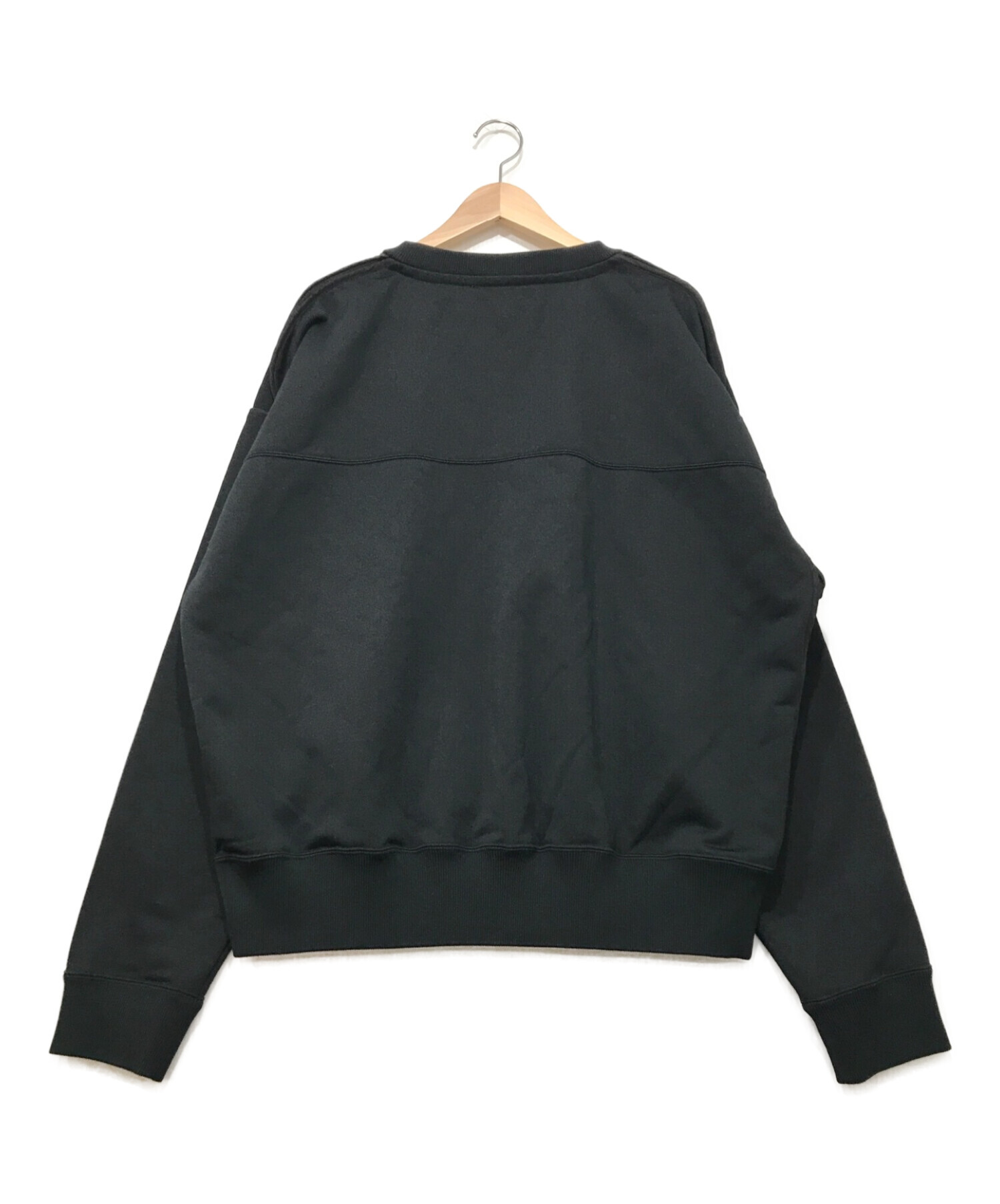 YOKE (ヨーク) OVERSIZED PIPING SWEAT ブラック サイズ:M