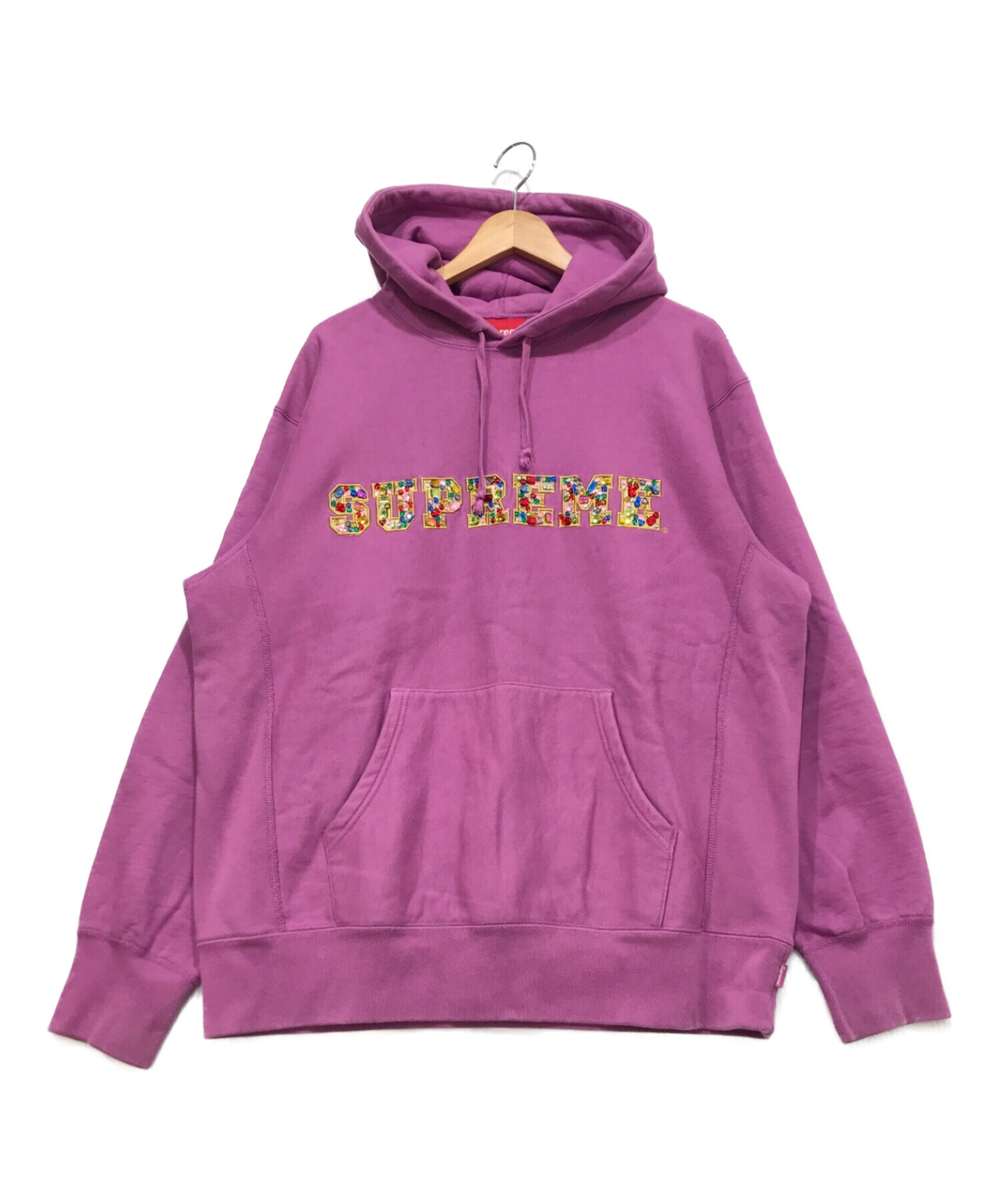 SUPREME (シュプリーム) Jewels Hooded Sweatshirt パープル サイズ:M