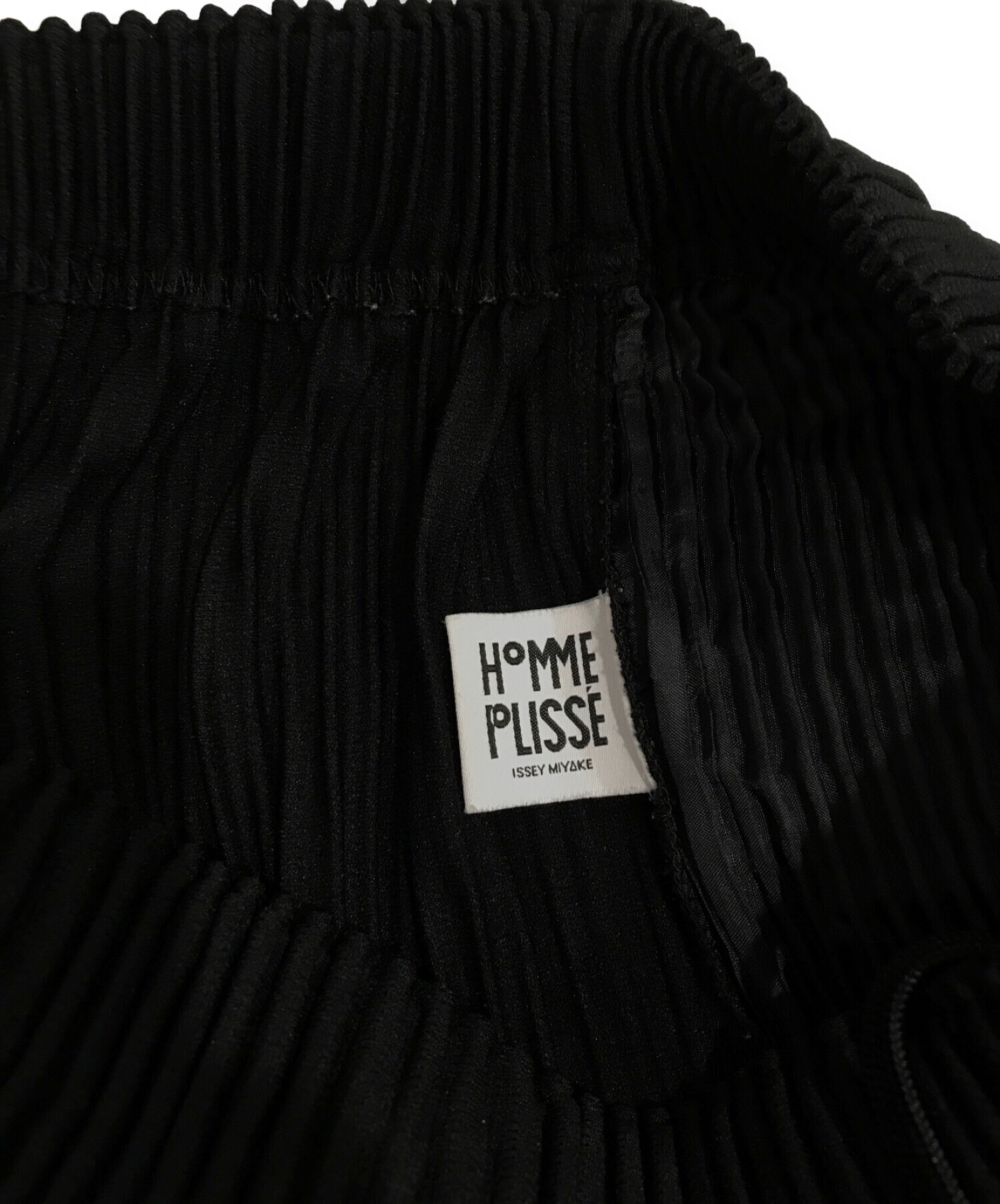 HOMME PLISSE ISSEY MIYAKE (オムプリッセ イッセイミヤケ) プリーツワイドパンツ ブラック サイズ:1(下記参照)