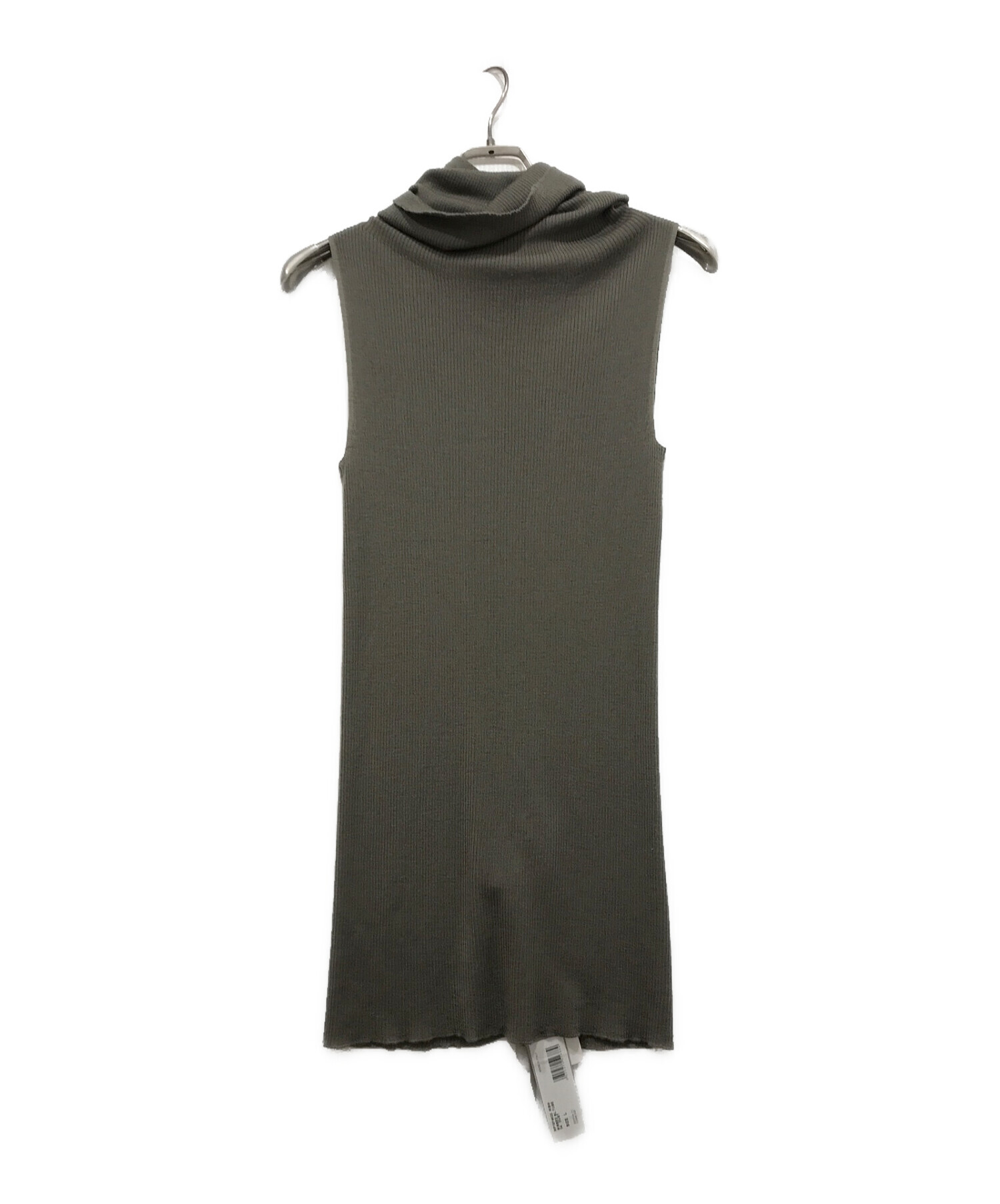 RICK OWENS (リック オウエンス) ニットワンピース チャコールグレー サイズ:L