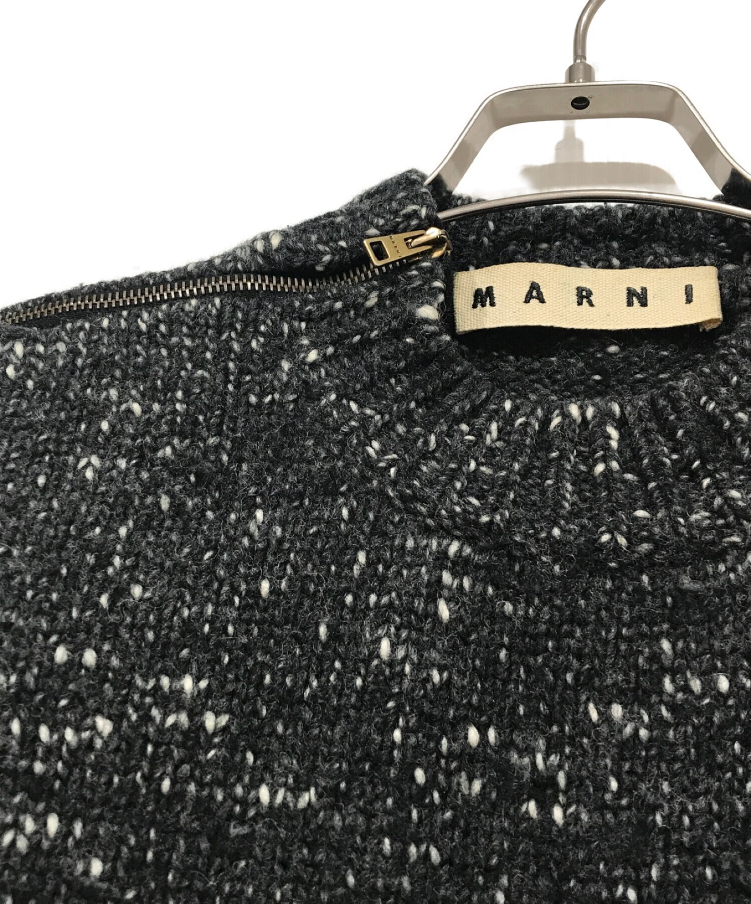 中古・古着通販】MARNI (マルニ) ジップセーター グレー サイズ:44