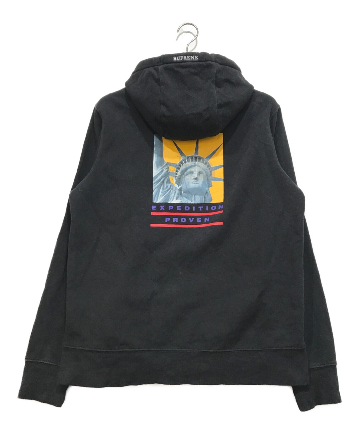 SUPREME (シュプリーム) Statue of Liberty Hooded Sweatshirt ブラック サイズ:M