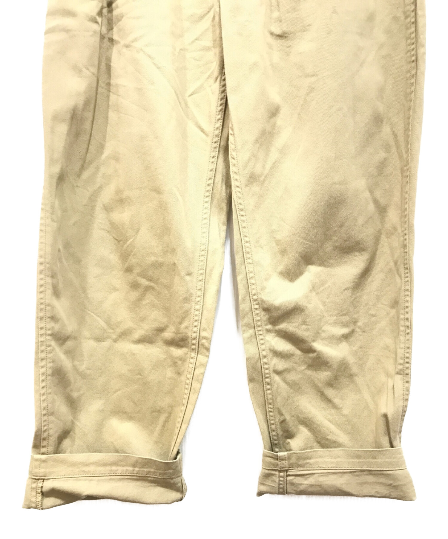 中古・古着通販】leno (リノ) DOUBLE BELTED GURKHA TROUSERS ベージュ