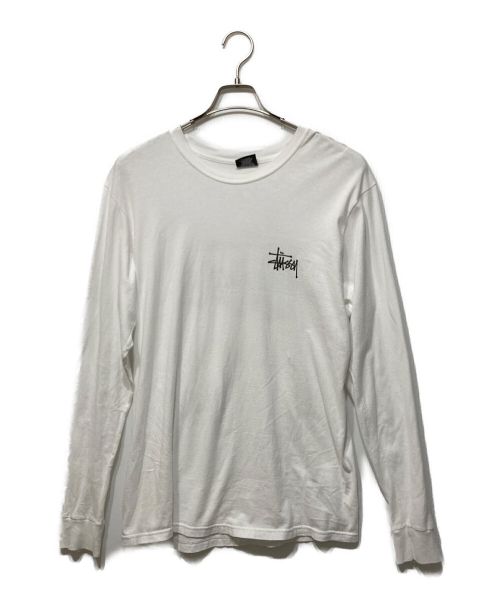 中古・古着通販】stussy (ステューシー) 長袖ロゴカットソー ホワイト サイズ:M｜ブランド・古着通販 トレファク公式【TREFAC  FASHION】スマホサイト