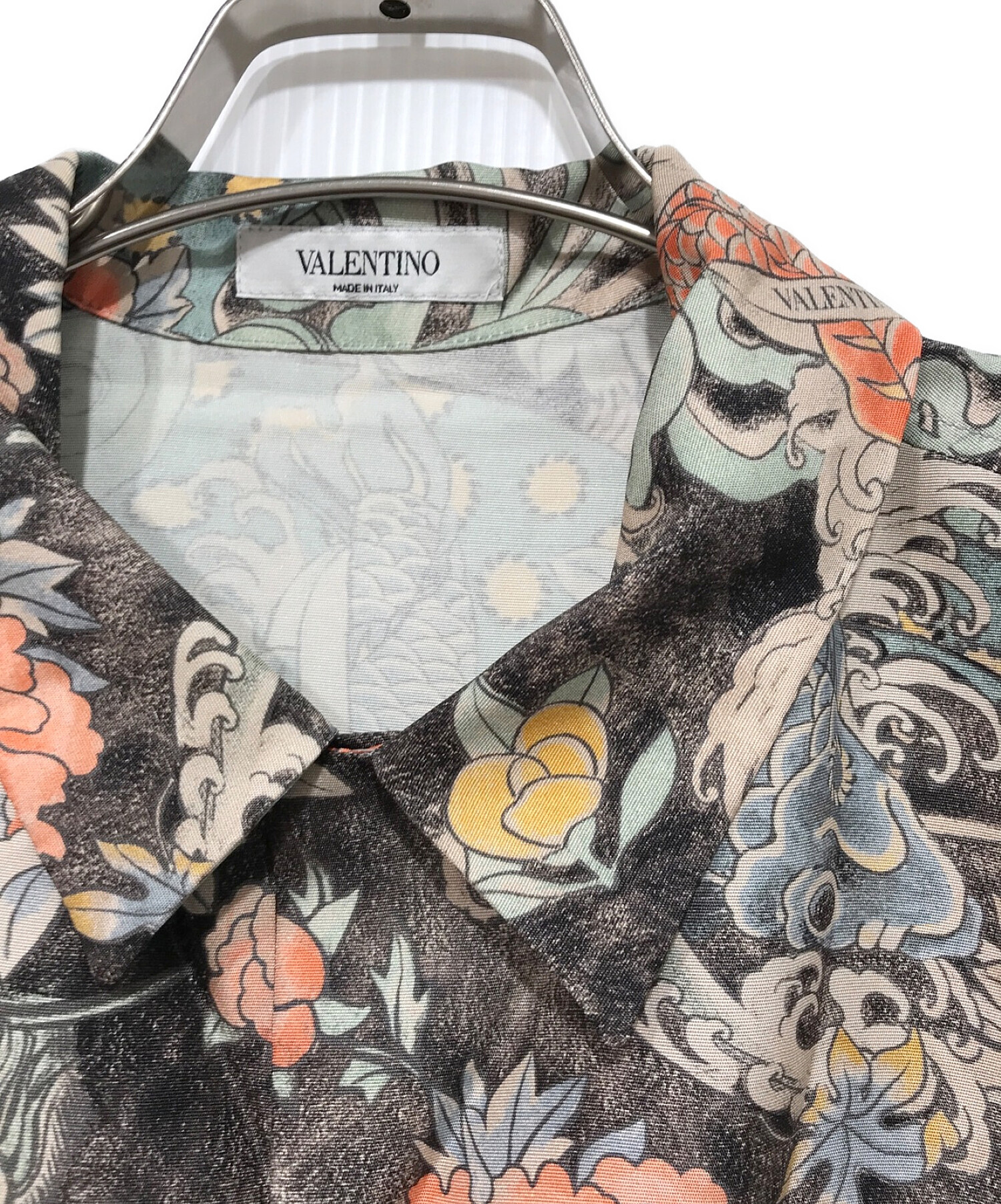 中古・古着通販】VALENTINO (ヴァレンティノ) 和柄オープンカラー