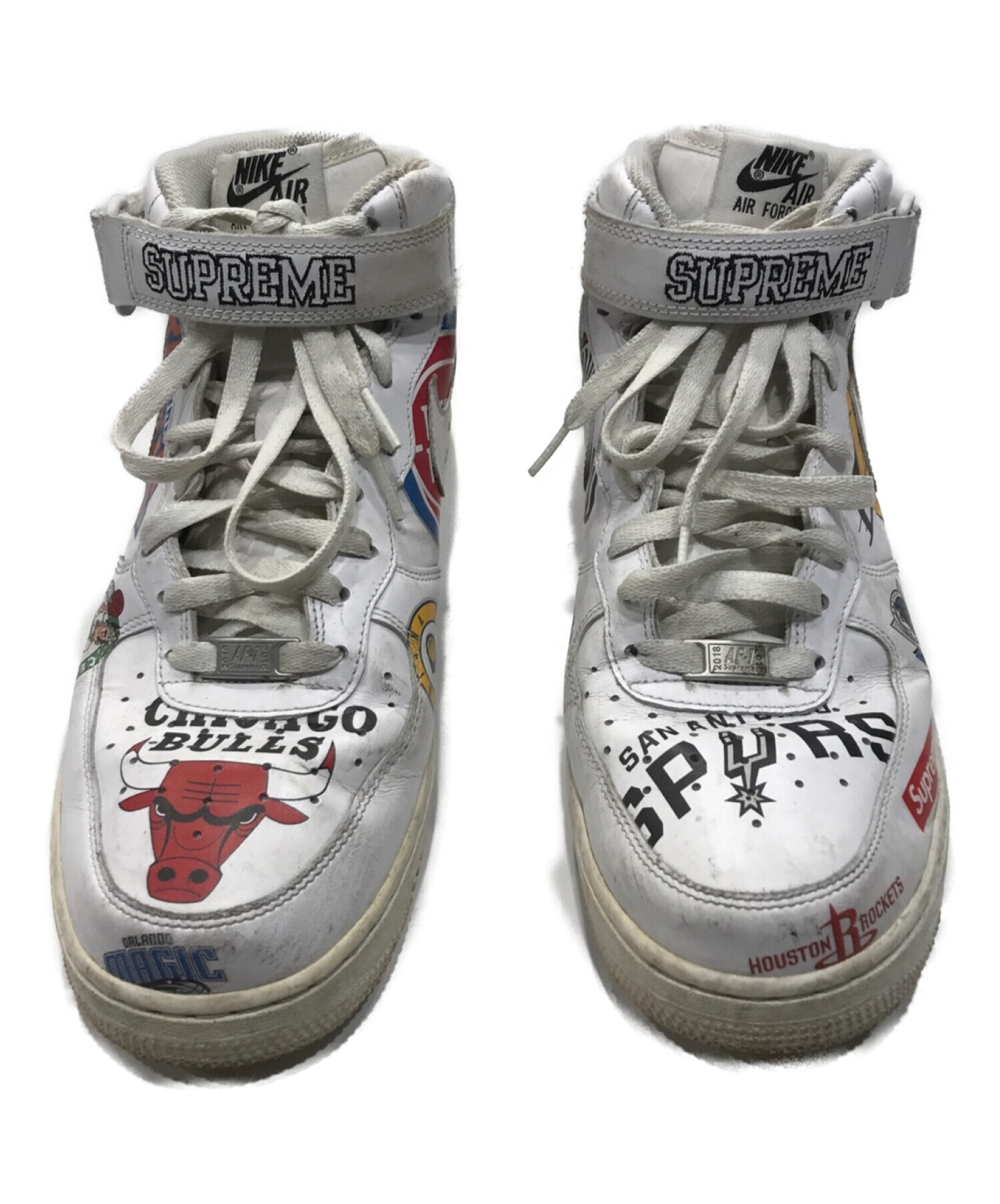 SUPREME (シュプリーム) NBA (エヌビーエー) NIKE (ナイキ) AIR FORCE 1 MID 07 ホワイト サイズ:27