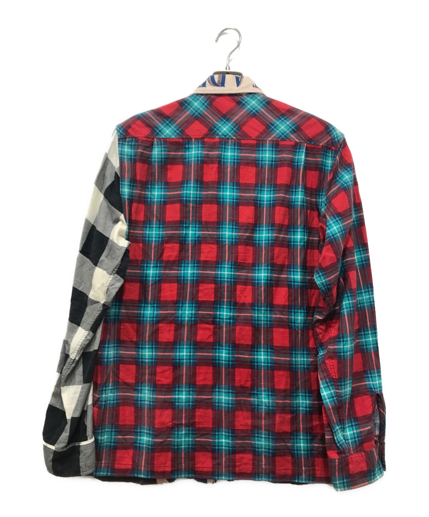 SUPREME (シュプリーム) MLK Zip Up Flannel Shirt マルチカラー サイズ:L