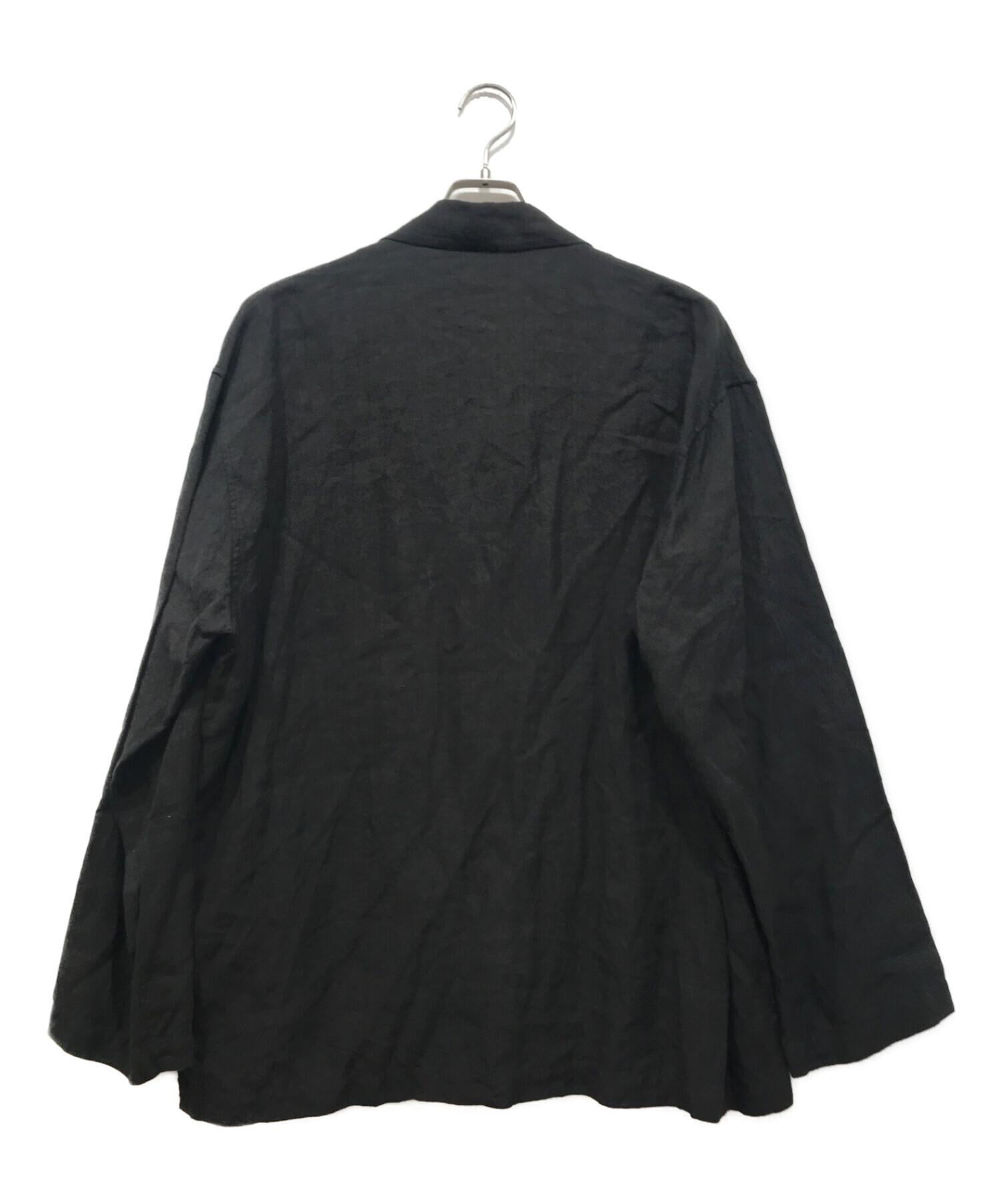 AURALEE (オーラリー) LINEN GABARDINE OVER SHIRT ブラック サイズ:4