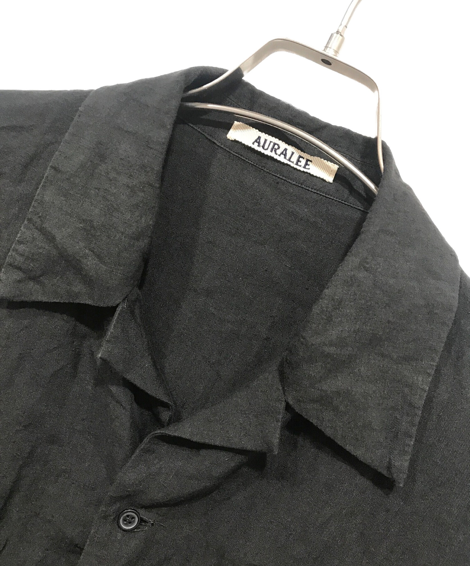 新品/取寄せ auraleeオーラリー LINEN GABARDINE OVER SHIRTS - トップス