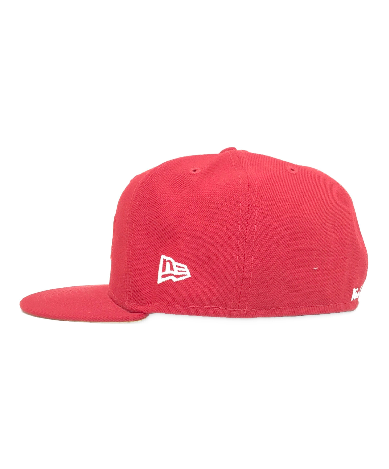 New Era (ニューエラ) SUPREME (シュプリーム) no comp box logo new era レッド サイズ:58.7