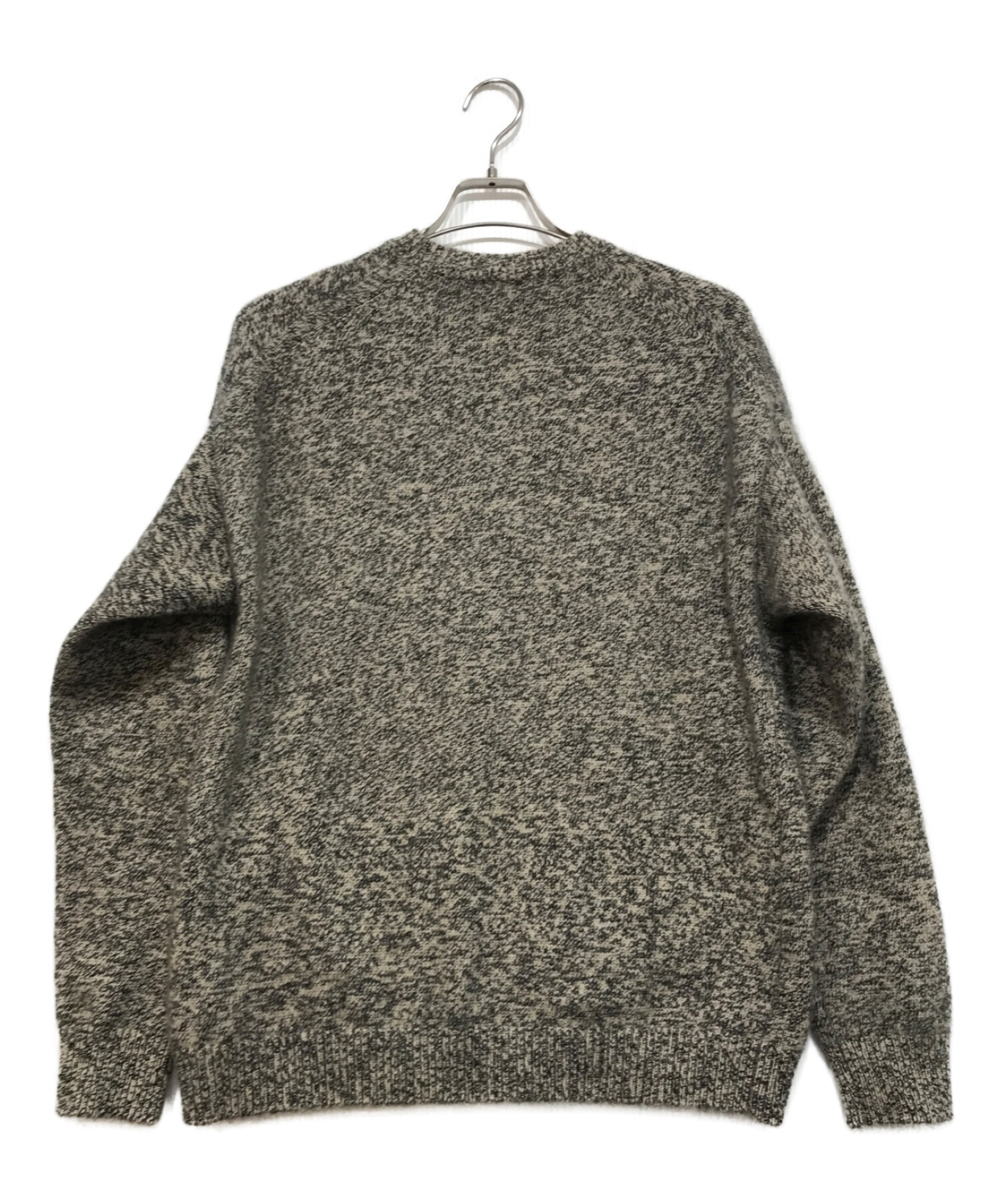 AURALEE (オーラリー) BABY CASHMERE MELANGE KNIT P/O ブラウン×ブラック サイズ:4