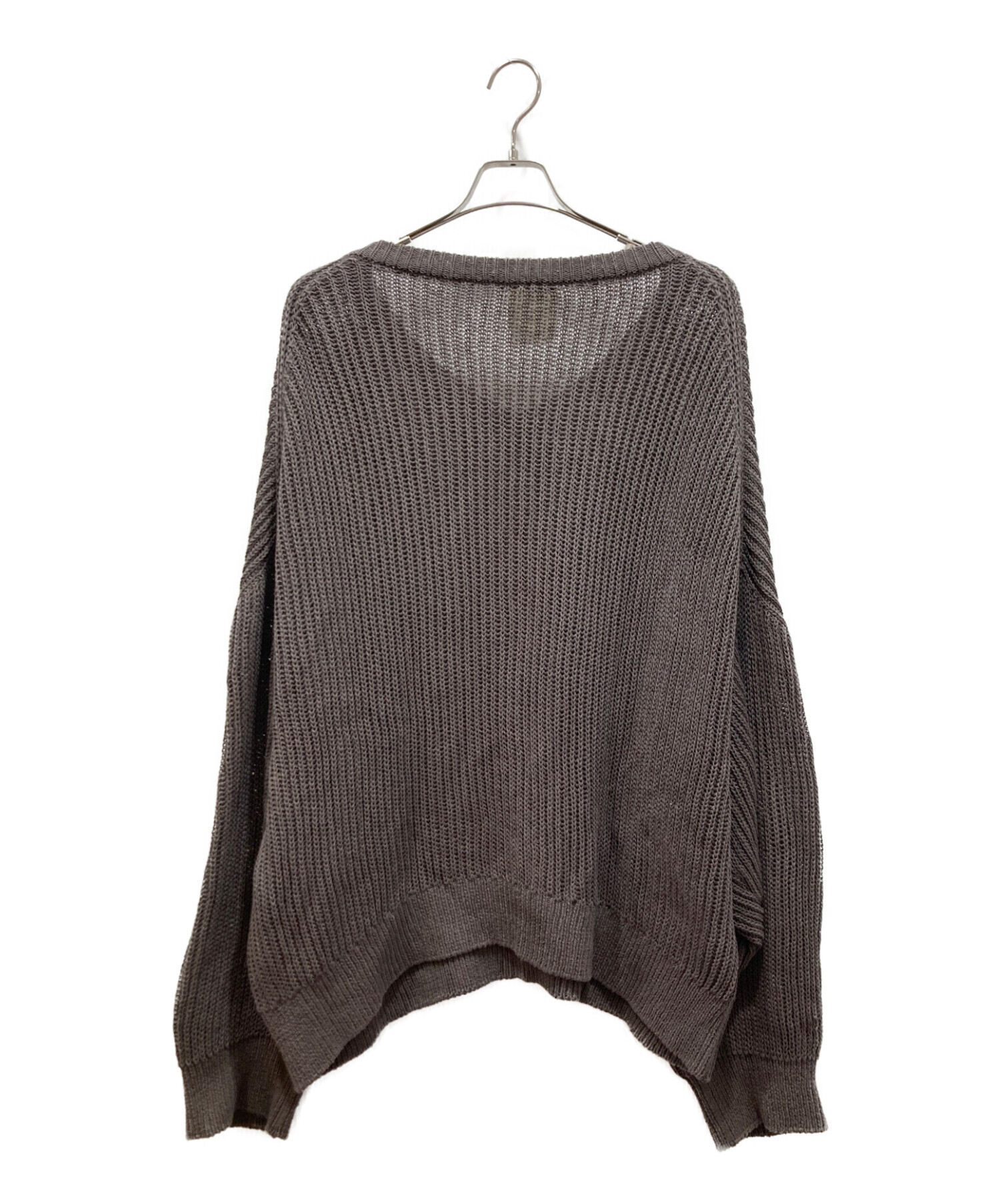 中古・古着通販】refomed (リフォメッド) OVERSIZED V-NECK SWEATER ブラウン サイズ:1｜ブランド・古着通販  トレファク公式【TREFAC FASHION】スマホサイト