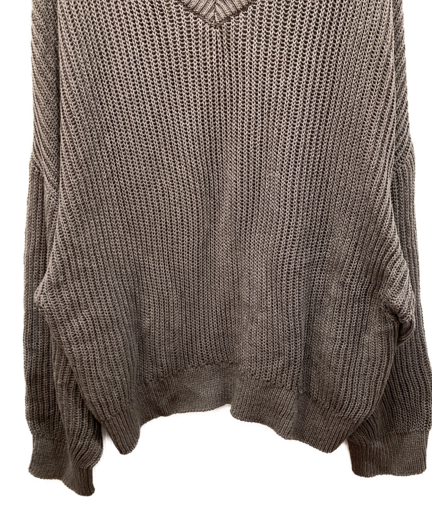 中古・古着通販】refomed (リフォメッド) OVERSIZED V-NECK SWEATER ブラウン サイズ:1｜ブランド・古着通販  トレファク公式【TREFAC FASHION】スマホサイト