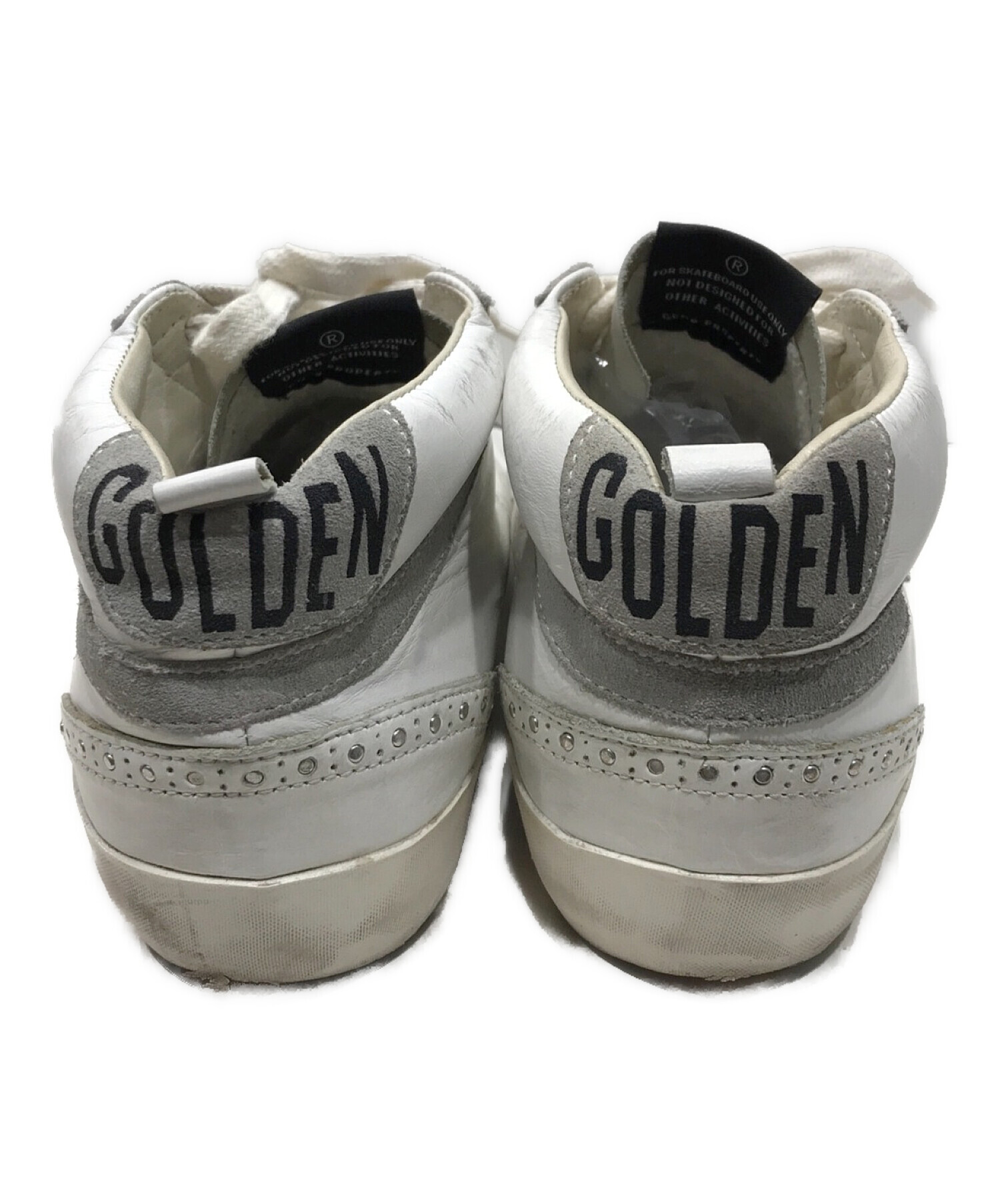 GOLDEN GOOSE (ゴールデングース) ハイカットスニーカー ホワイト×グレー サイズ:24.5～25.0㎝