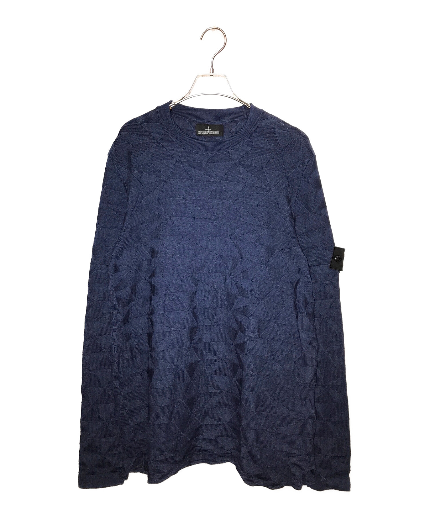 中古・古着通販】STONE ISLAND (ストーンアイランド) SHADOW PROJECT GARMENT DYED CREW KNIT ブルー  サイズ:L｜ブランド・古着通販 トレファク公式【TREFAC FASHION】スマホサイト