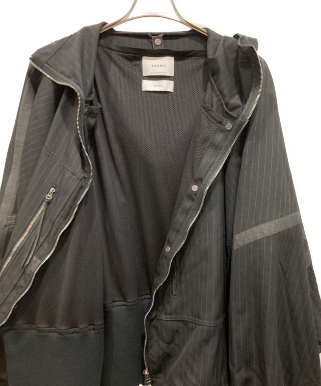 SOUMO (ソウモ) Graphpaper (グラフペーパー) Parachute Hooded Jacket ブラック サイズ:2