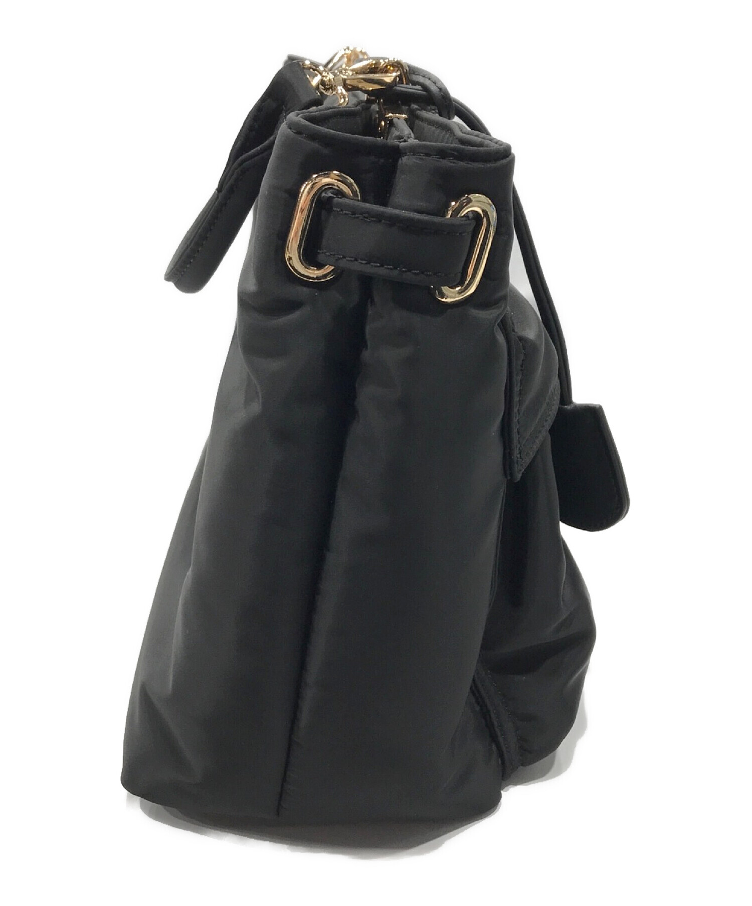 L'appartement (アパルトモン) 【GOOD GRIEF!/グッドグリーフ】 Belted Shoulder Bag(Large) ブラック
