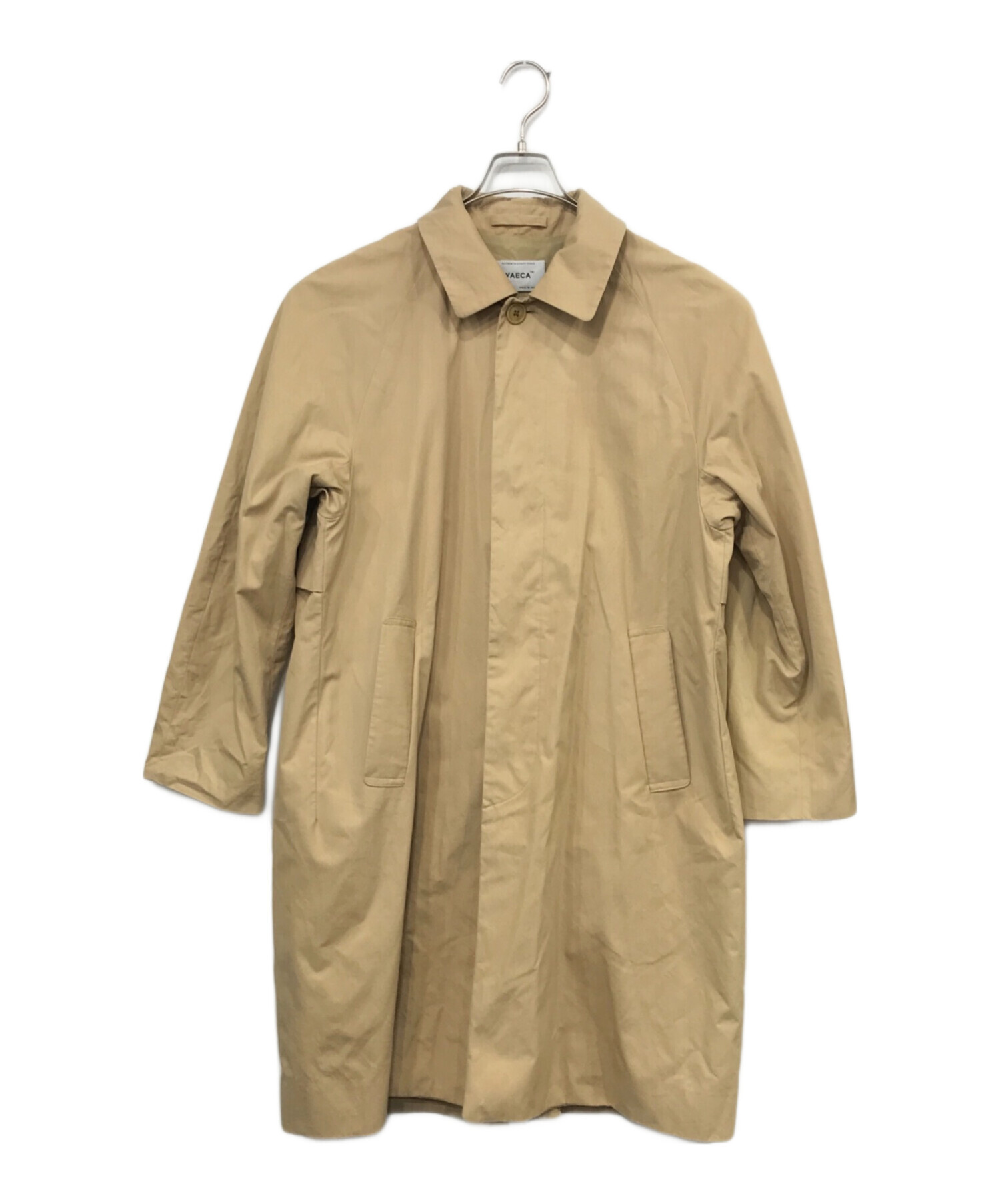 中古・古着通販】YAECA (ヤエカ) SOUTIEN COLLAR COAT STANDARD ベージュ サイズ:M｜ブランド・古着通販  トレファク公式【TREFAC FASHION】スマホサイト