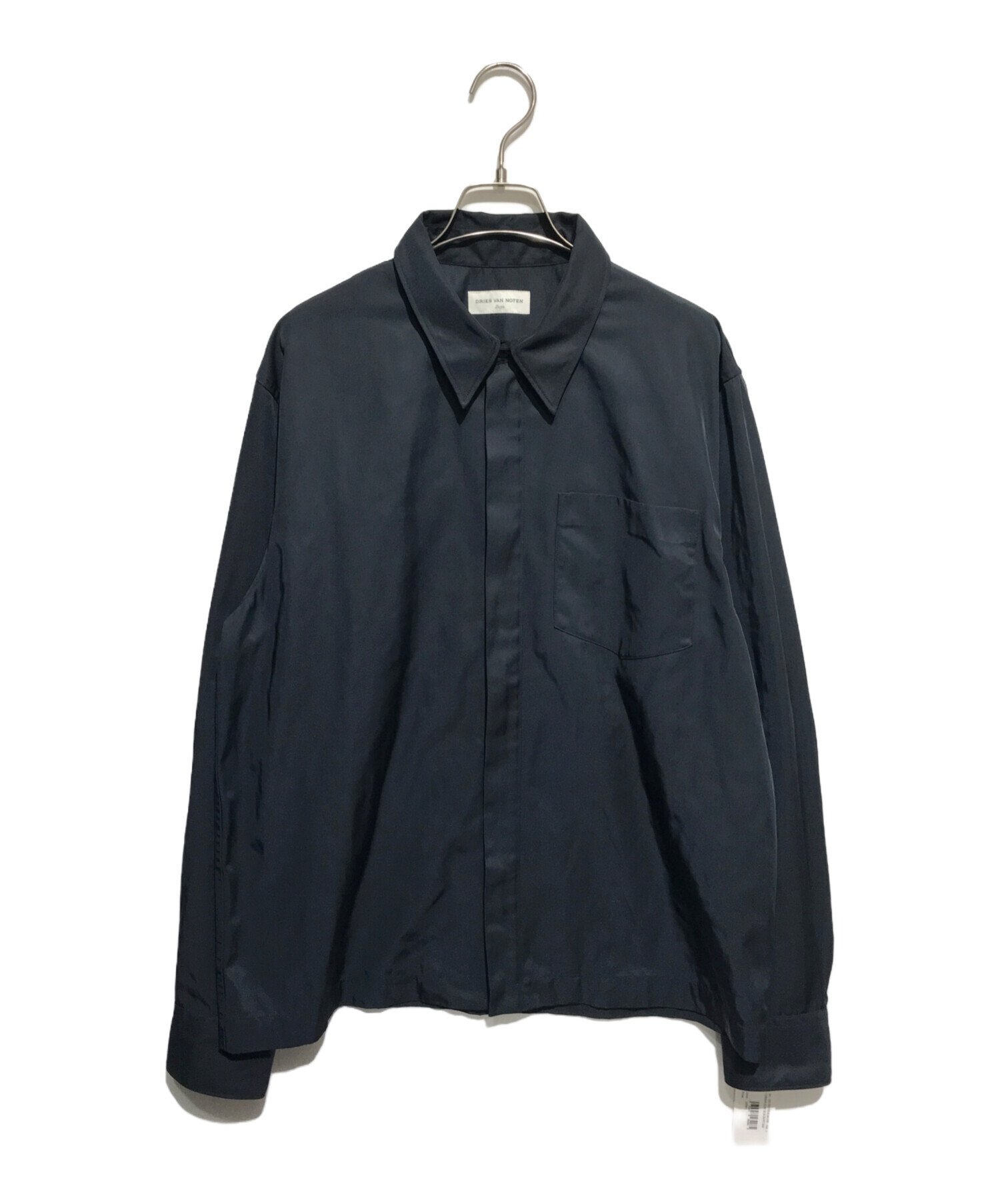 中古・古着通販】DRIES VAN NOTEN (ドリスヴァンノッテン) Corran Shirt ネイビー サイズ:L｜ブランド・古着通販  トレファク公式【TREFAC FASHION】スマホサイト