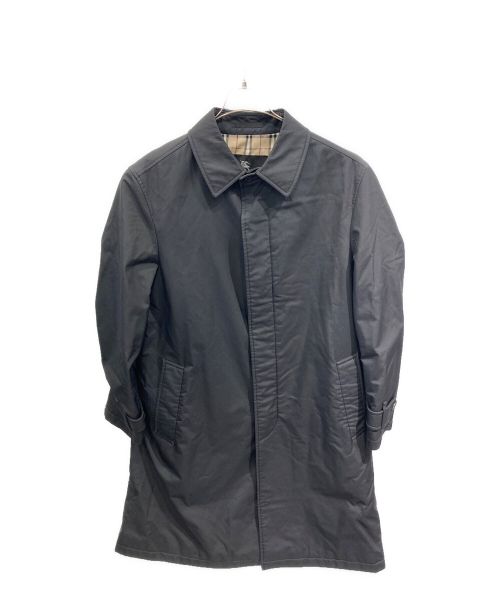 中古・古着通販】BURBERRY BLACK LABEL (バーバリーブラックレーベル) ステンカラーコート ブラック  サイズ:XL｜ブランド・古着通販 トレファク公式【TREFAC FASHION】スマホサイト