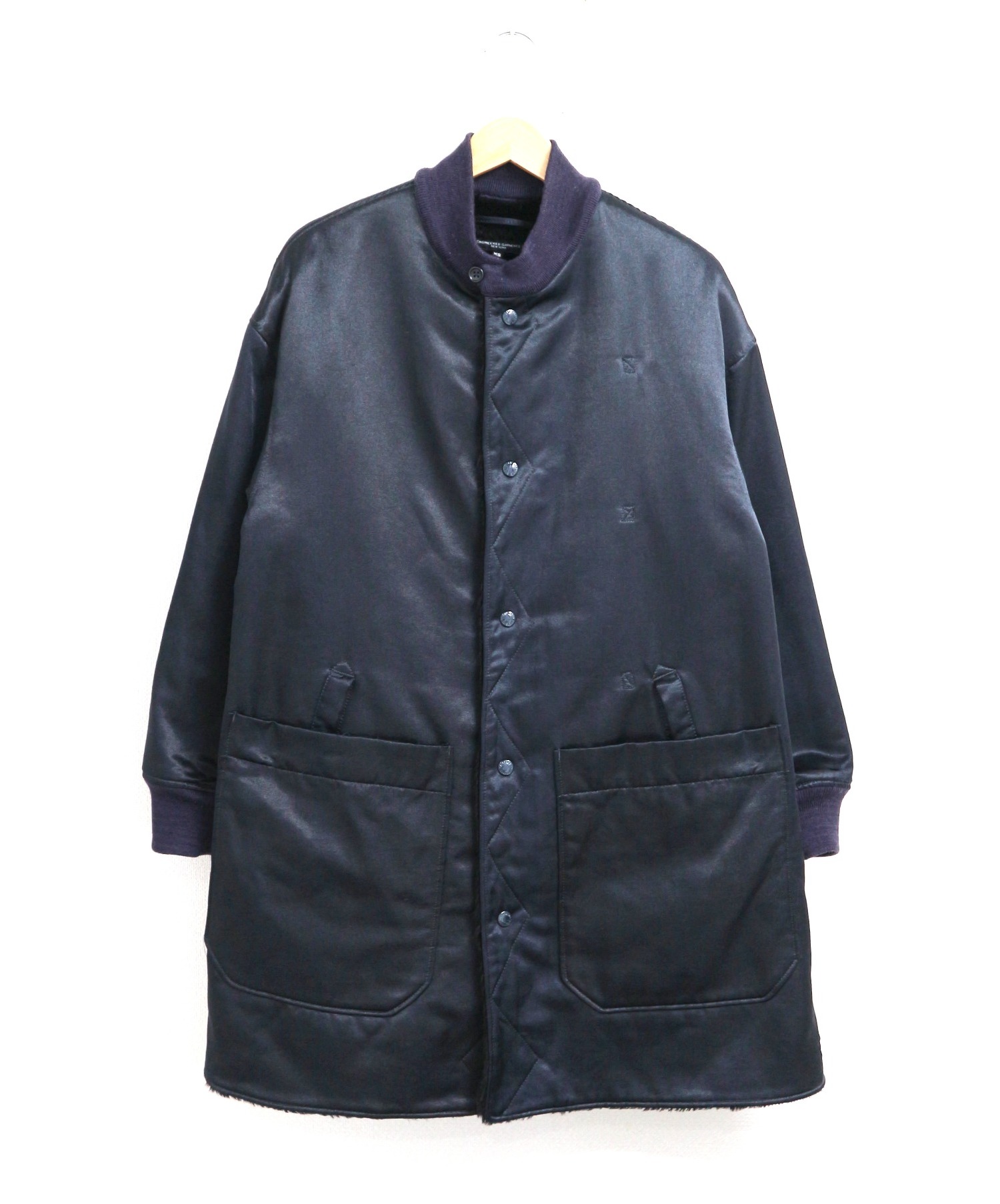 Engineered Garments (エンジニアードガーメンツ) リバーシブルコート ブラック サイズ:XS 17AW Liner  Jacket-PC Kasha