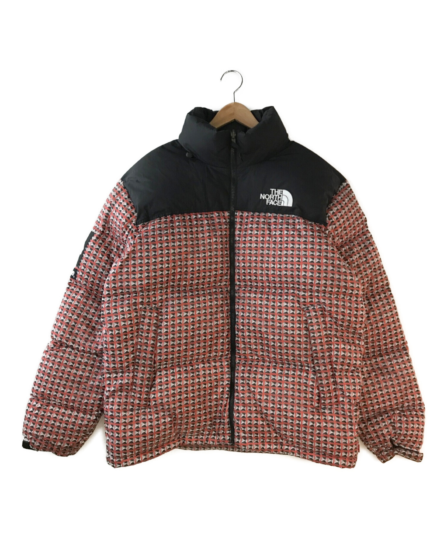 SUPREME×THE NORTH FACE (シュプリーム ×ザノースフェイス) スタッドヌプシジャケット レッド サイズ:L