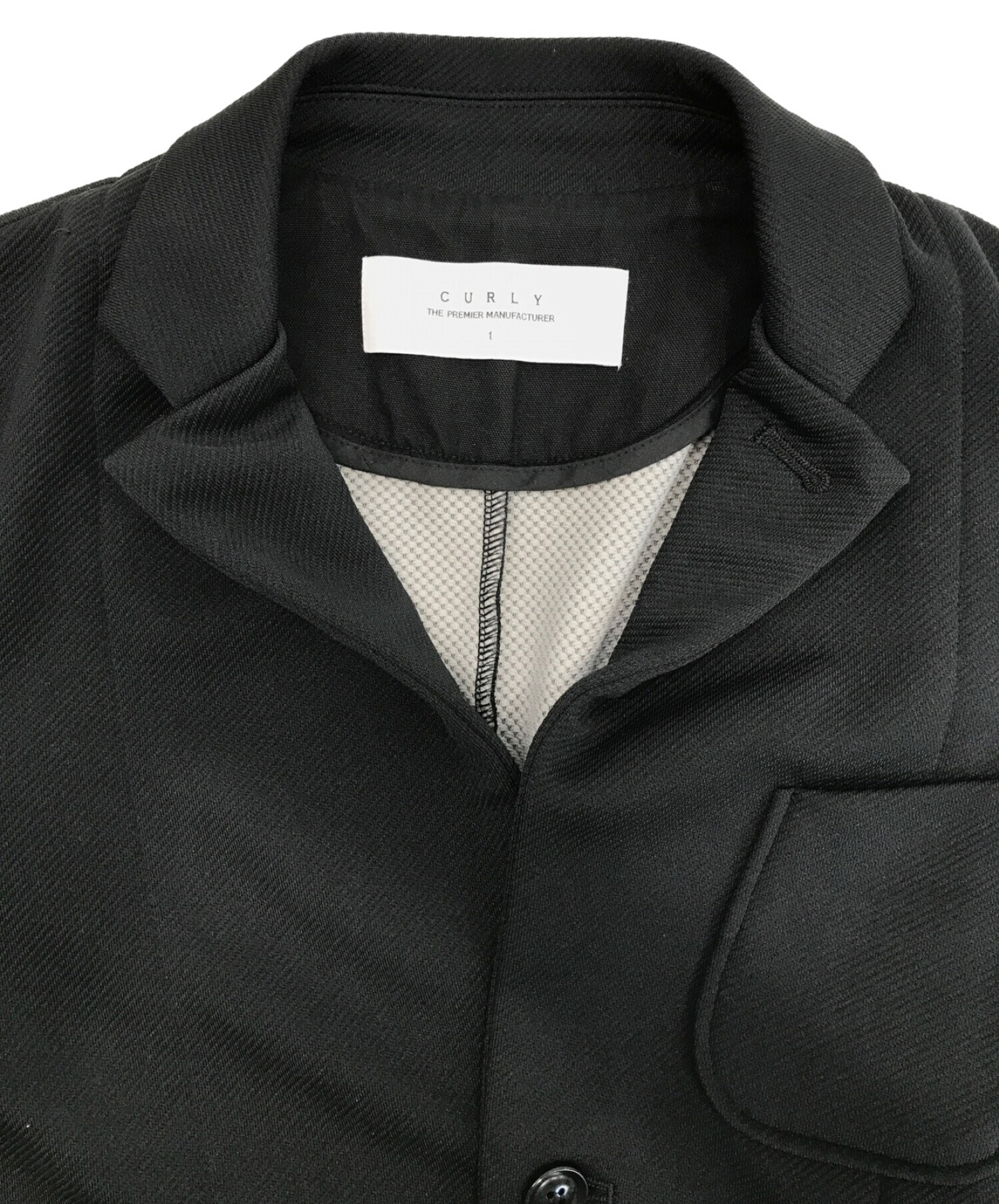 CURLY (カーリー) ジャージ素材セットアップ/ジャケット/パンツ ブラック サイズ:1