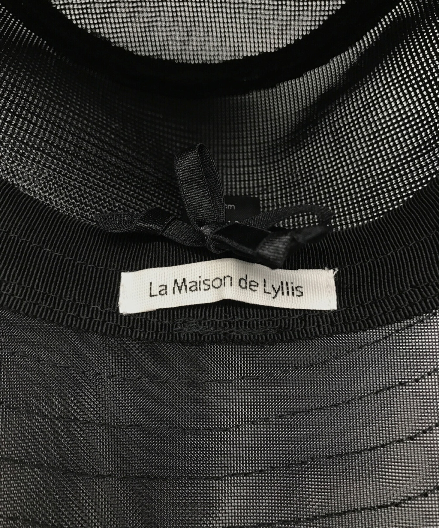 La Maison de Lyllis (ラメゾンドリリス) グラスポットハット ブラック サイズ:-