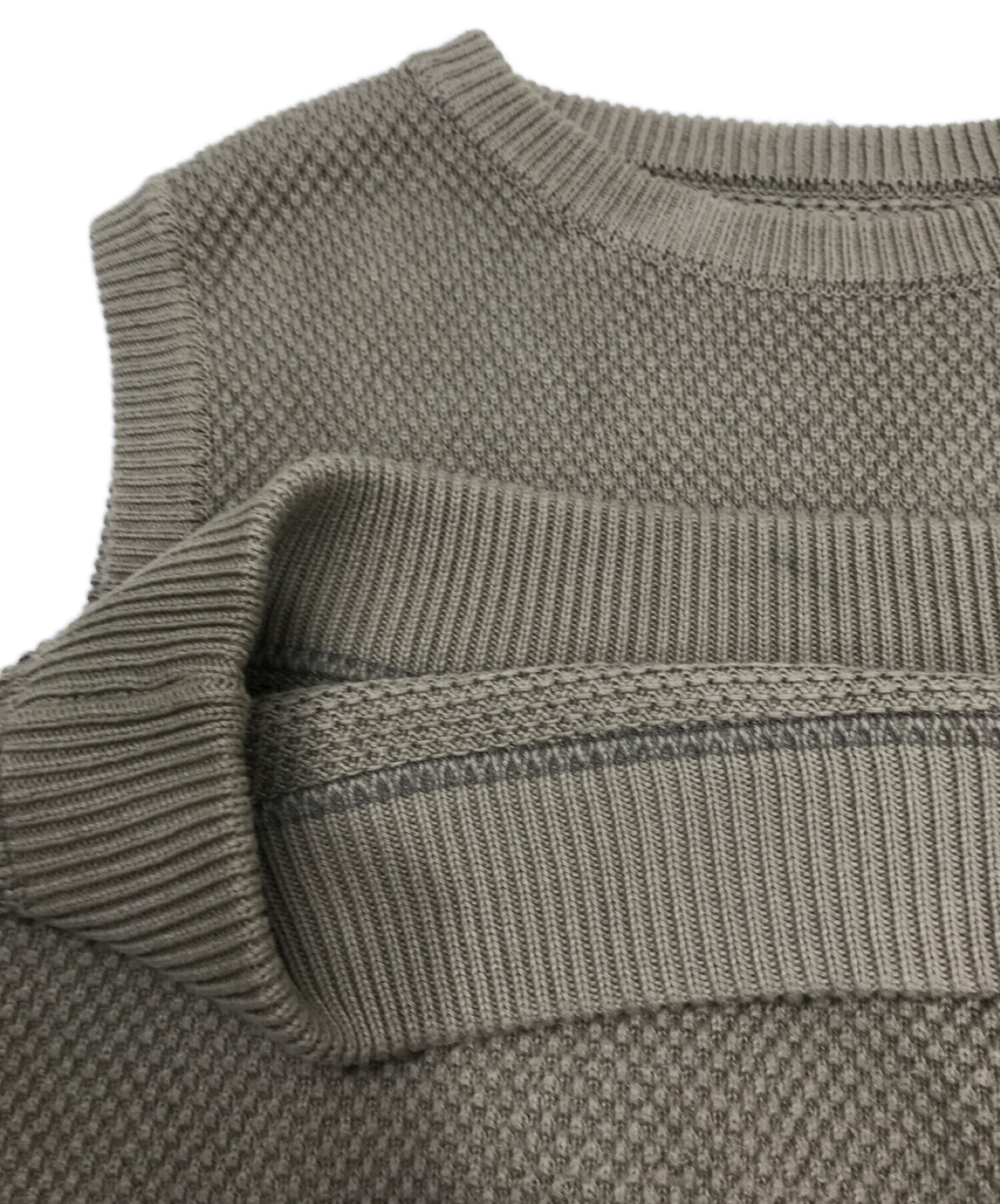 crepuscule (クレプスキュール) MOSS STITCH VEST/ニットベスト ベージュ サイズ:2