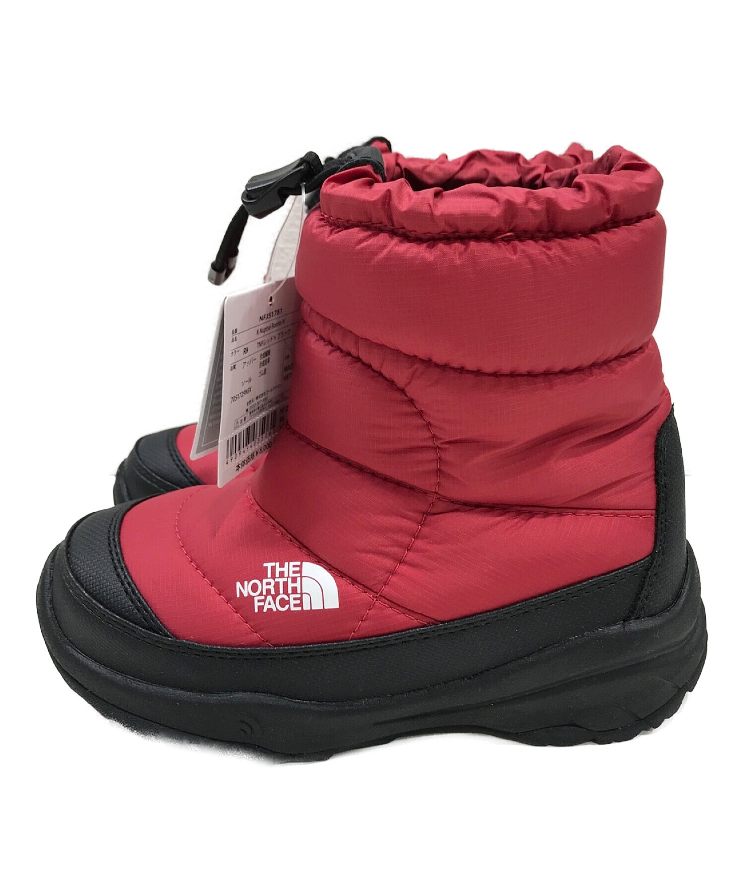 THE NORTH FACE (ザ ノース フェイス) ヌプシスノーブーツ レッド サイズ:19cm