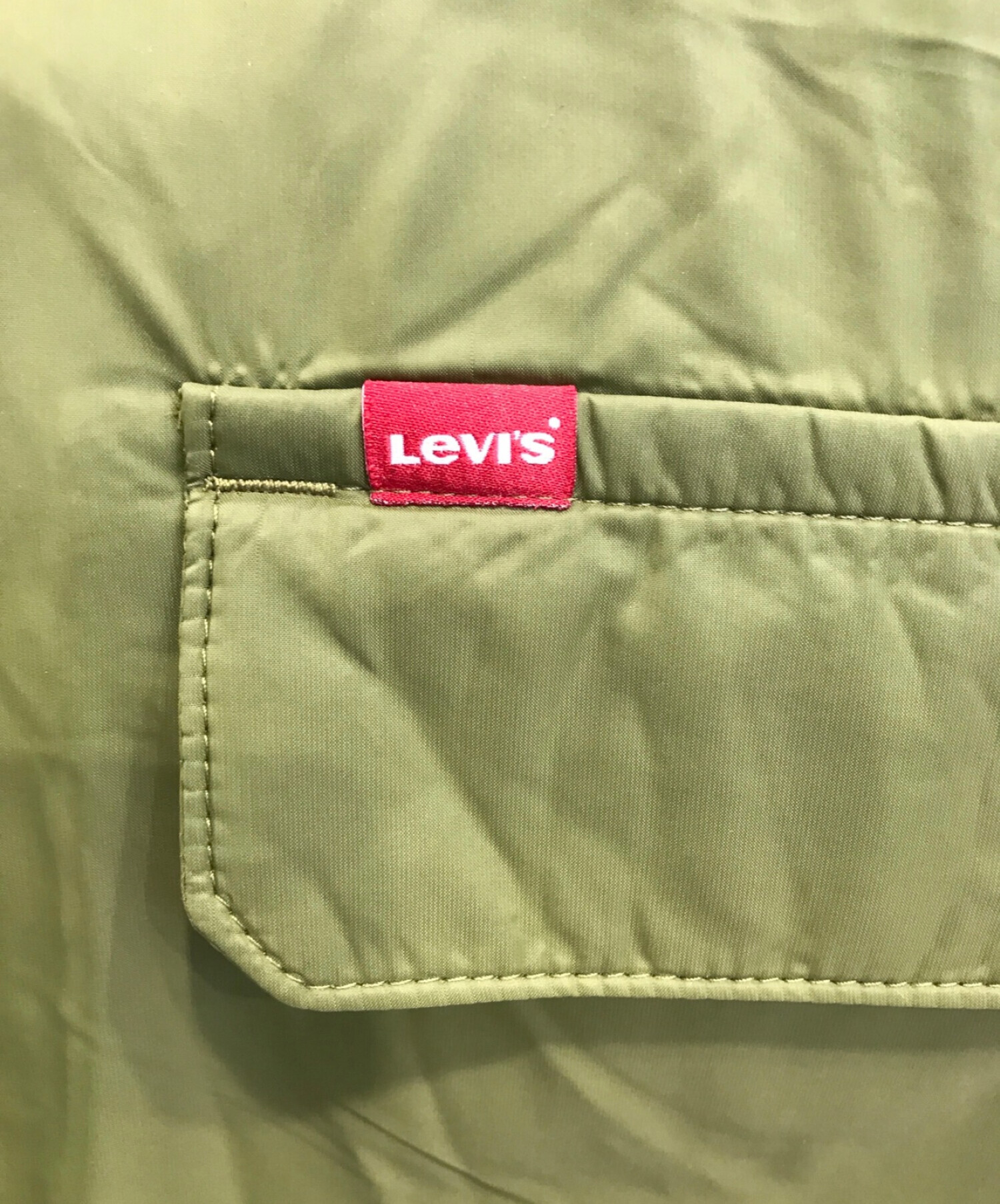 LEVI'S (リーバイス) N-3Bダウンジャケット オリーブ サイズ:M