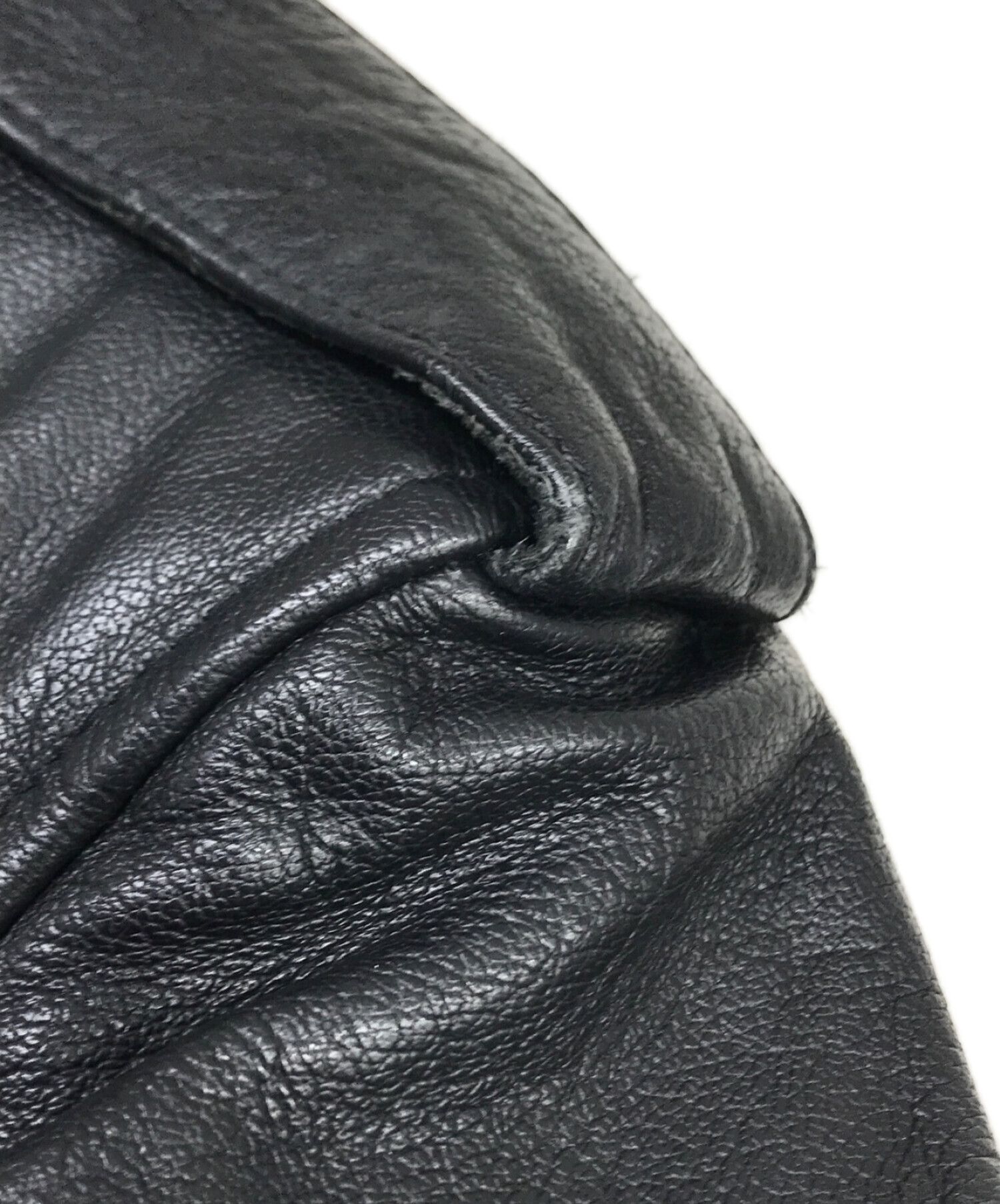 foor step (フールステップ) カウレザーダブルライダースジャケット ブラック サイズ:L