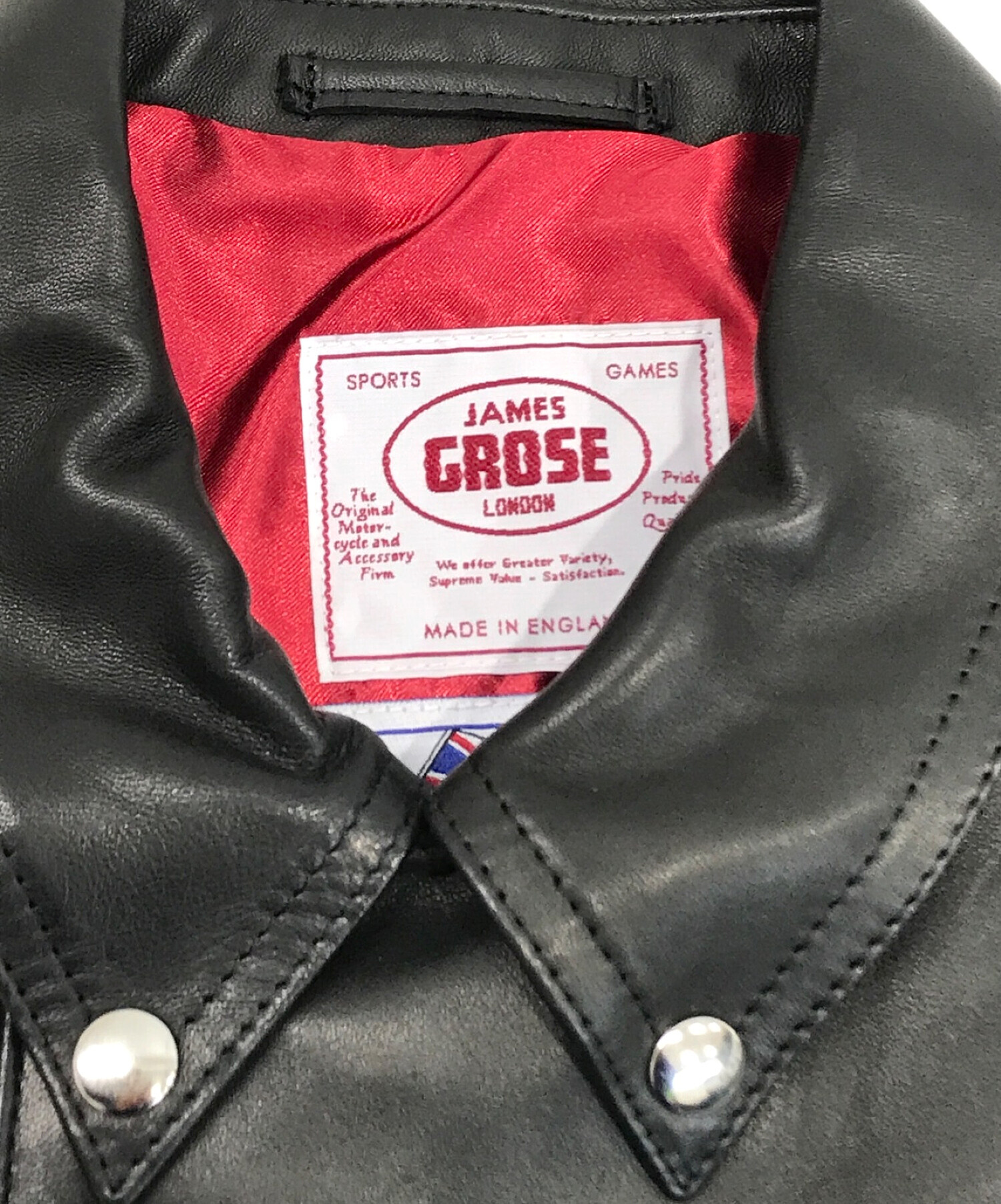 中古・古着通販】JAMES GROSE (ジェームスグロース) ライダース