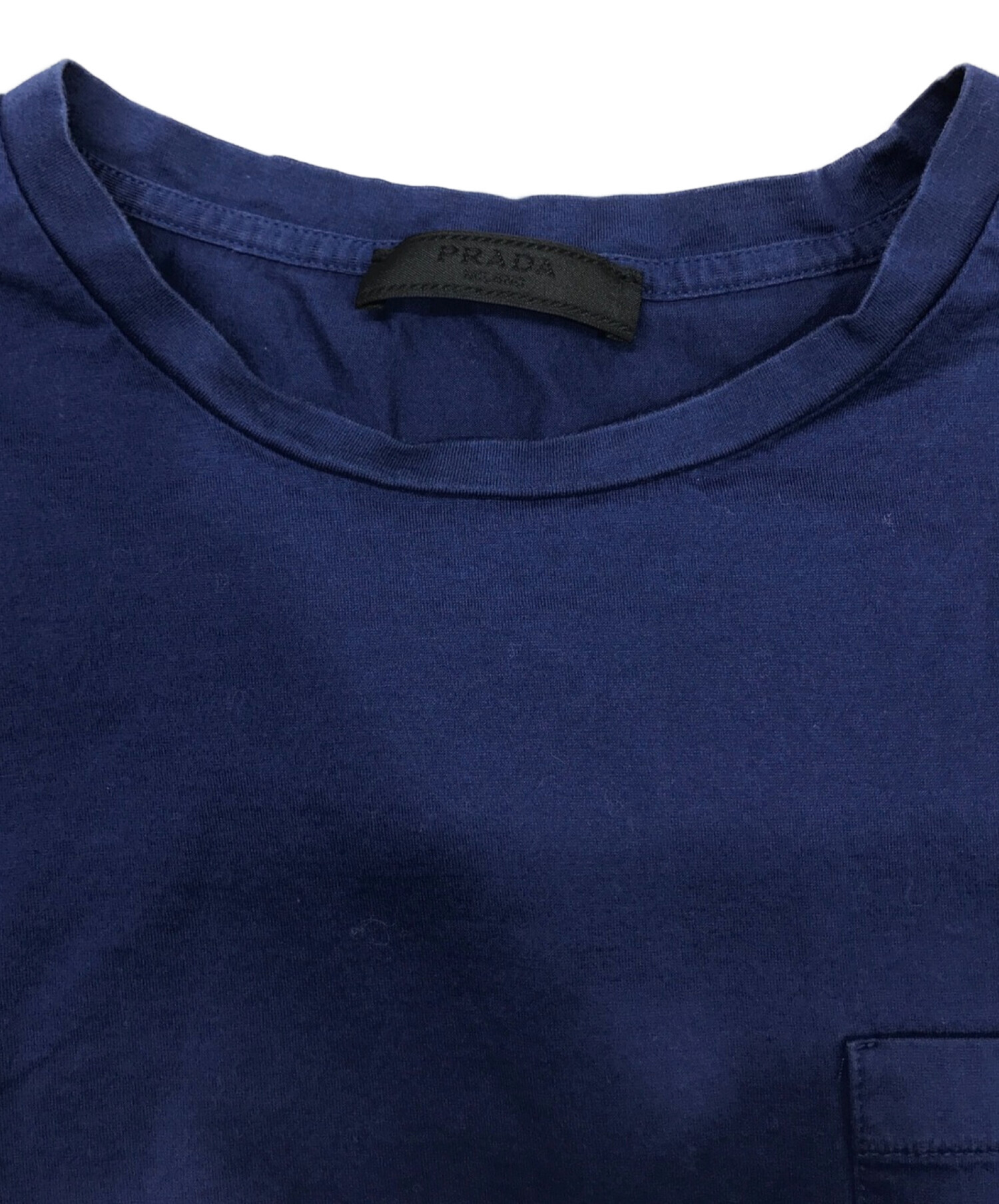 数量は多い PRADA Tシャツ ブルー | tonky.jp