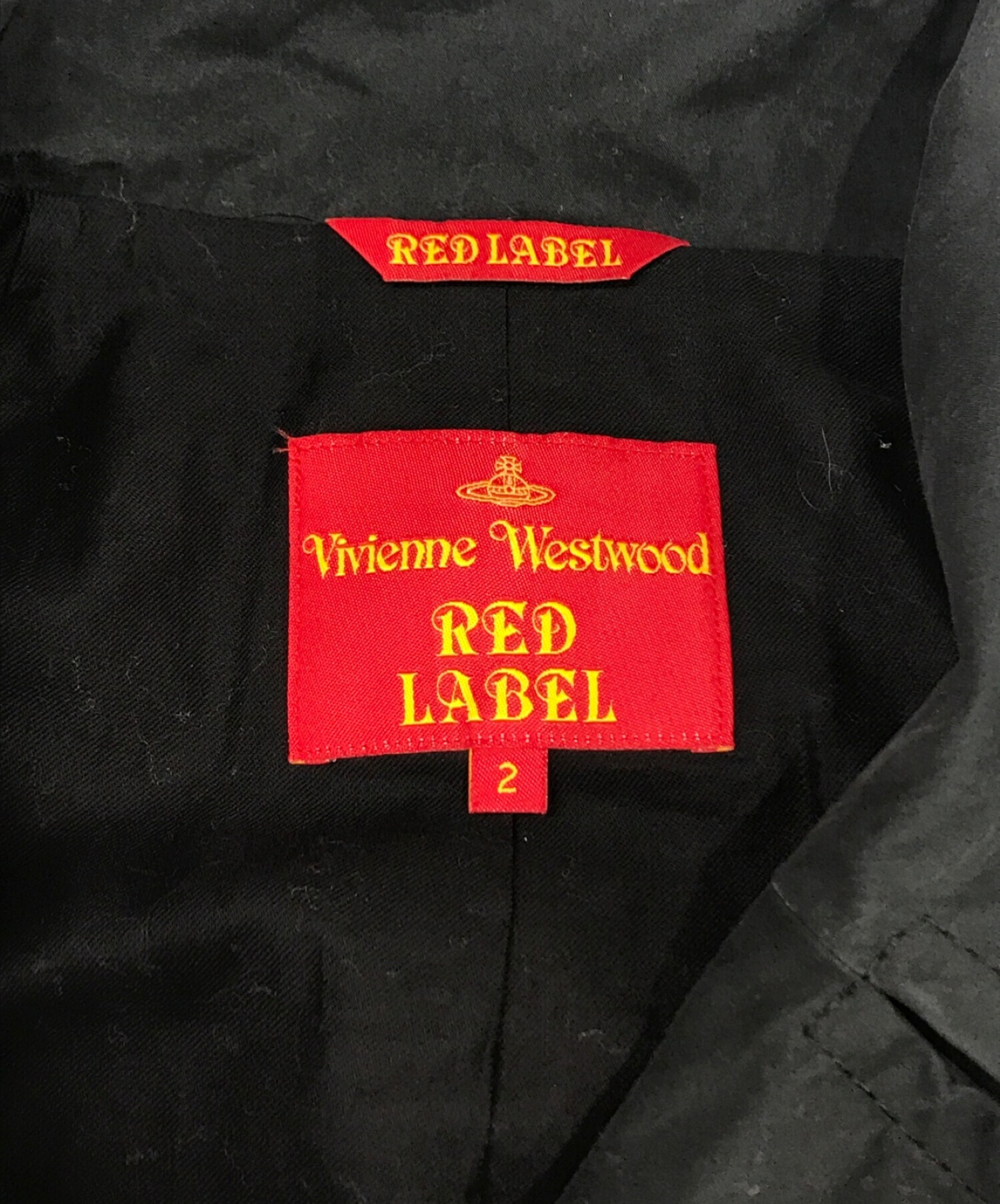 Vivienne Westwood RED LABEL (ヴィヴィアンウエストウッドレッドレーベル) コート ブラック サイズ:2