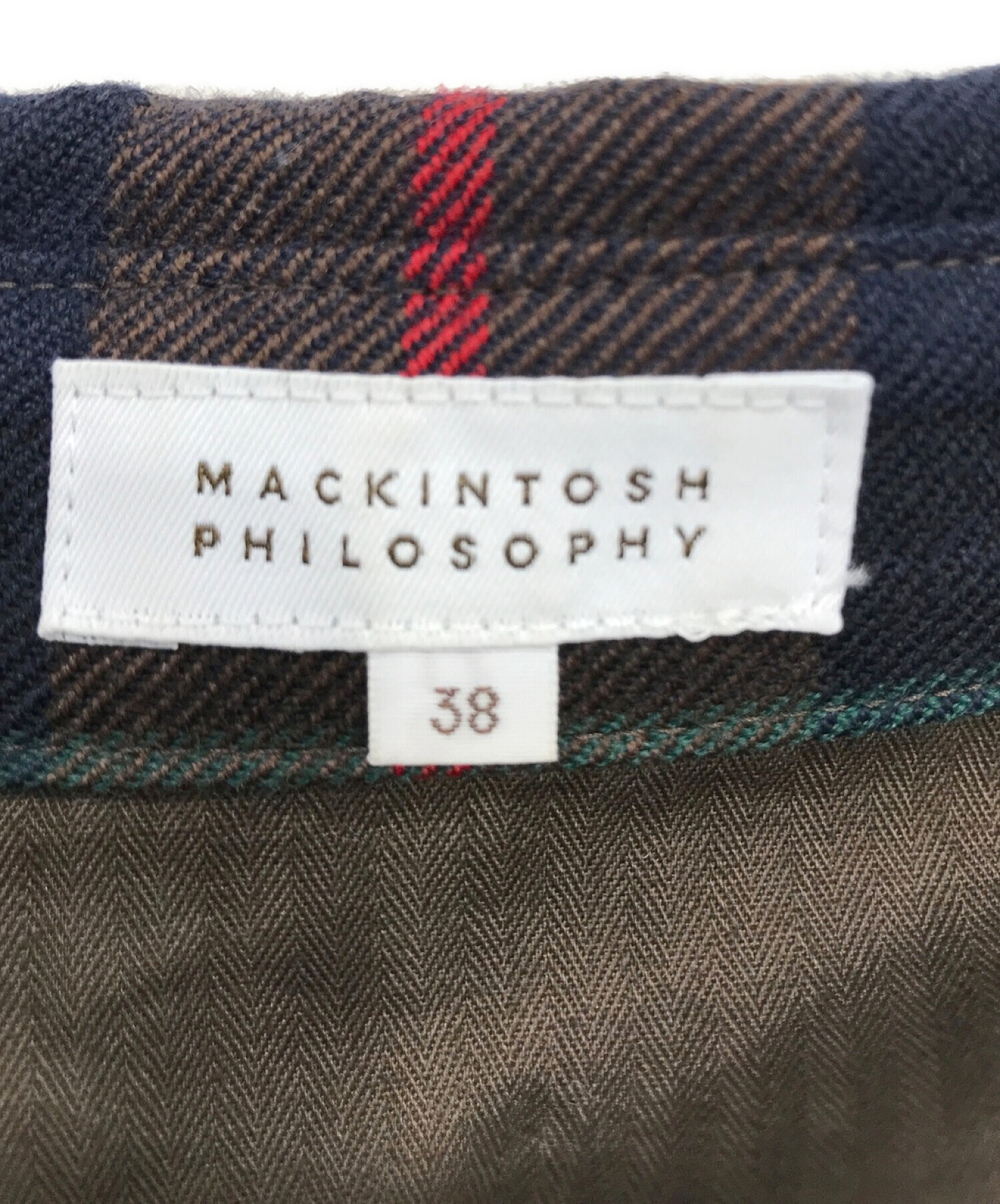 MACKINTOSH PHILOSOPHY (マッキントッシュフィロソフィー) シャツワンピース ブラウン サイズ:38