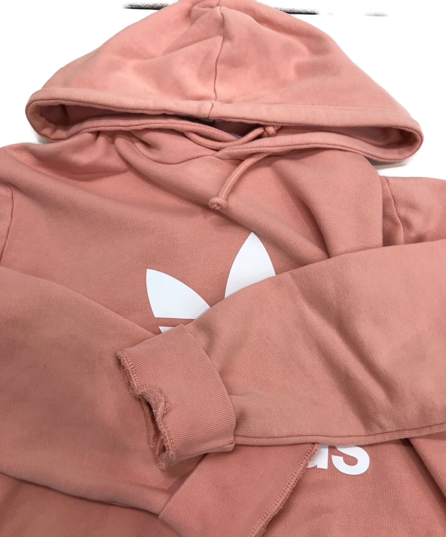 Adidas trefoil hoodie outlet dust pink