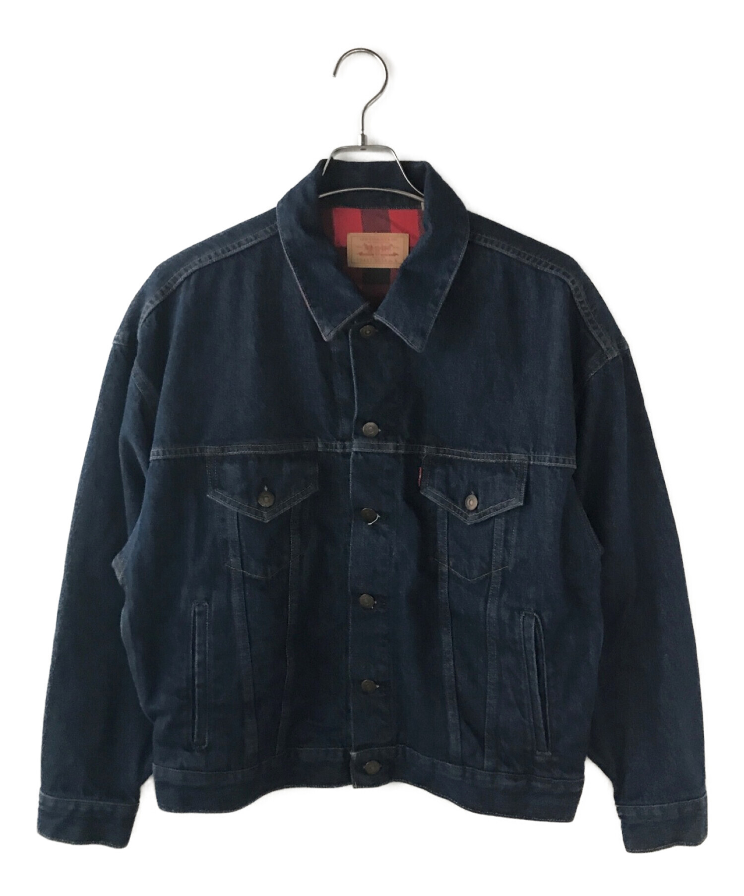 LEVI'S VINTAGE CLOTHING (リーバイスヴィンテージクロージング) チェックライナーデニムジャケット インディゴ サイズ:S