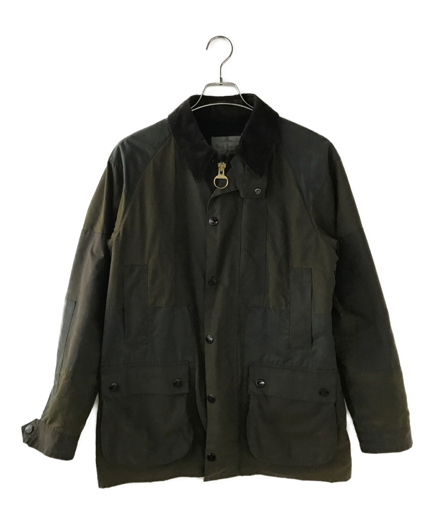 Barbour (バブアー) パッチワークオイルドジャケット カーキ サイズ:M