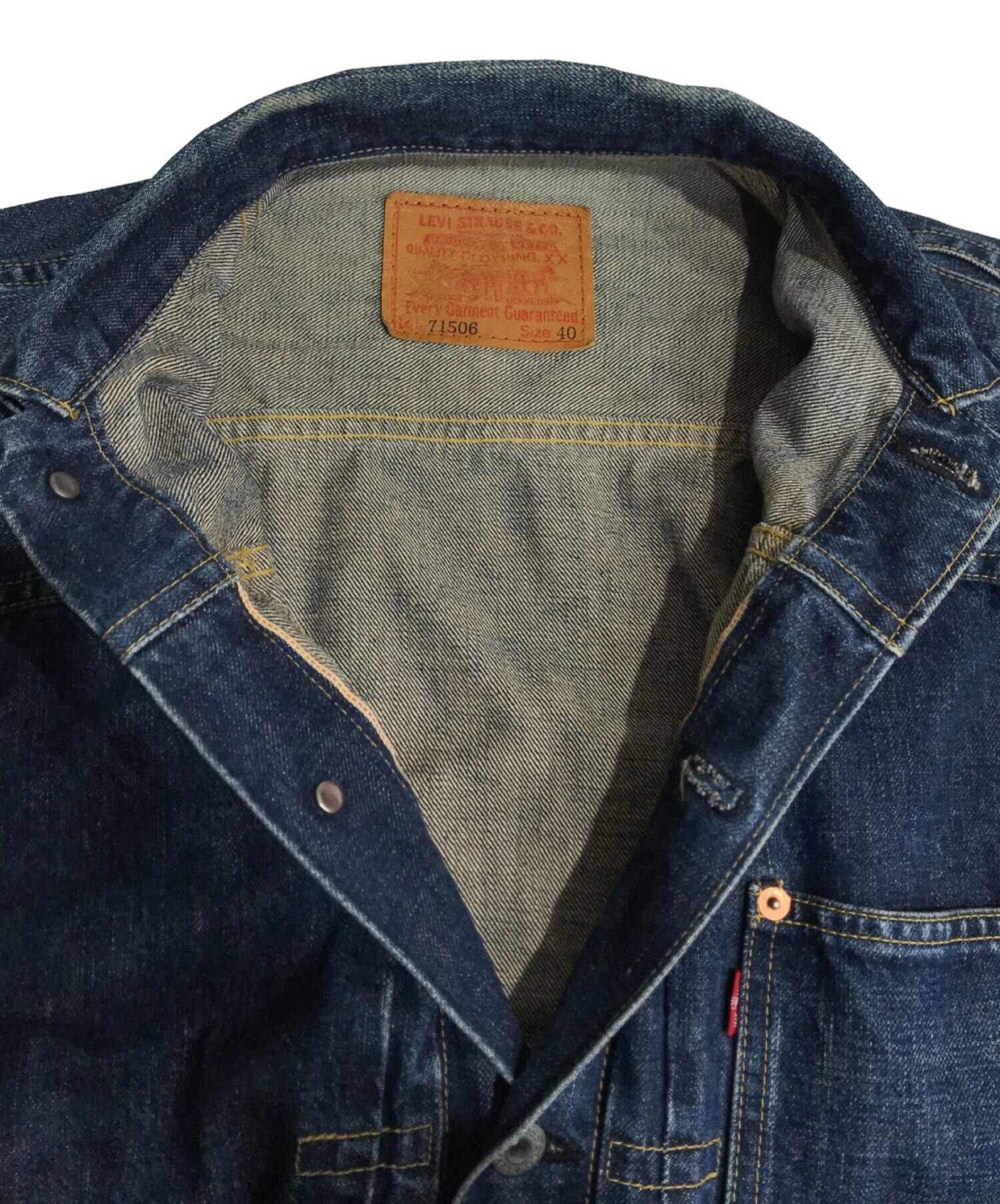 LEVI'S (リーバイス) 1st復刻デニムジャケット ブルー サイズ:40