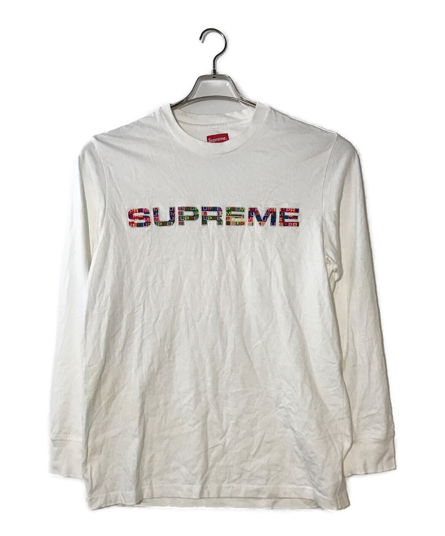 【人気最新作】supreme Meta Logo L/S Top Tシャツ/カットソー(七分/長袖)