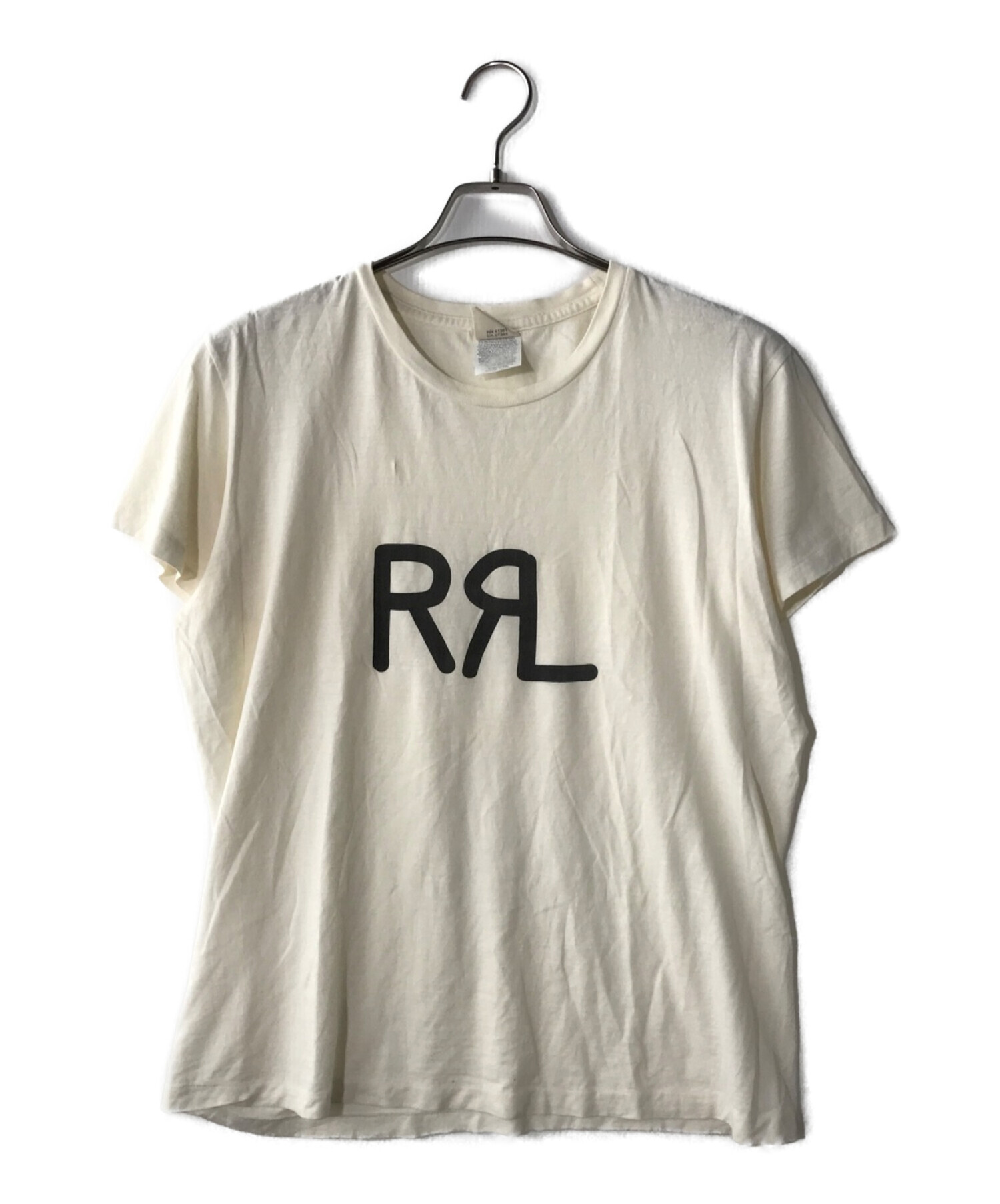 RRL (ダブルアールエル) ロゴプリントTシャツ ホワイト サイズ:M